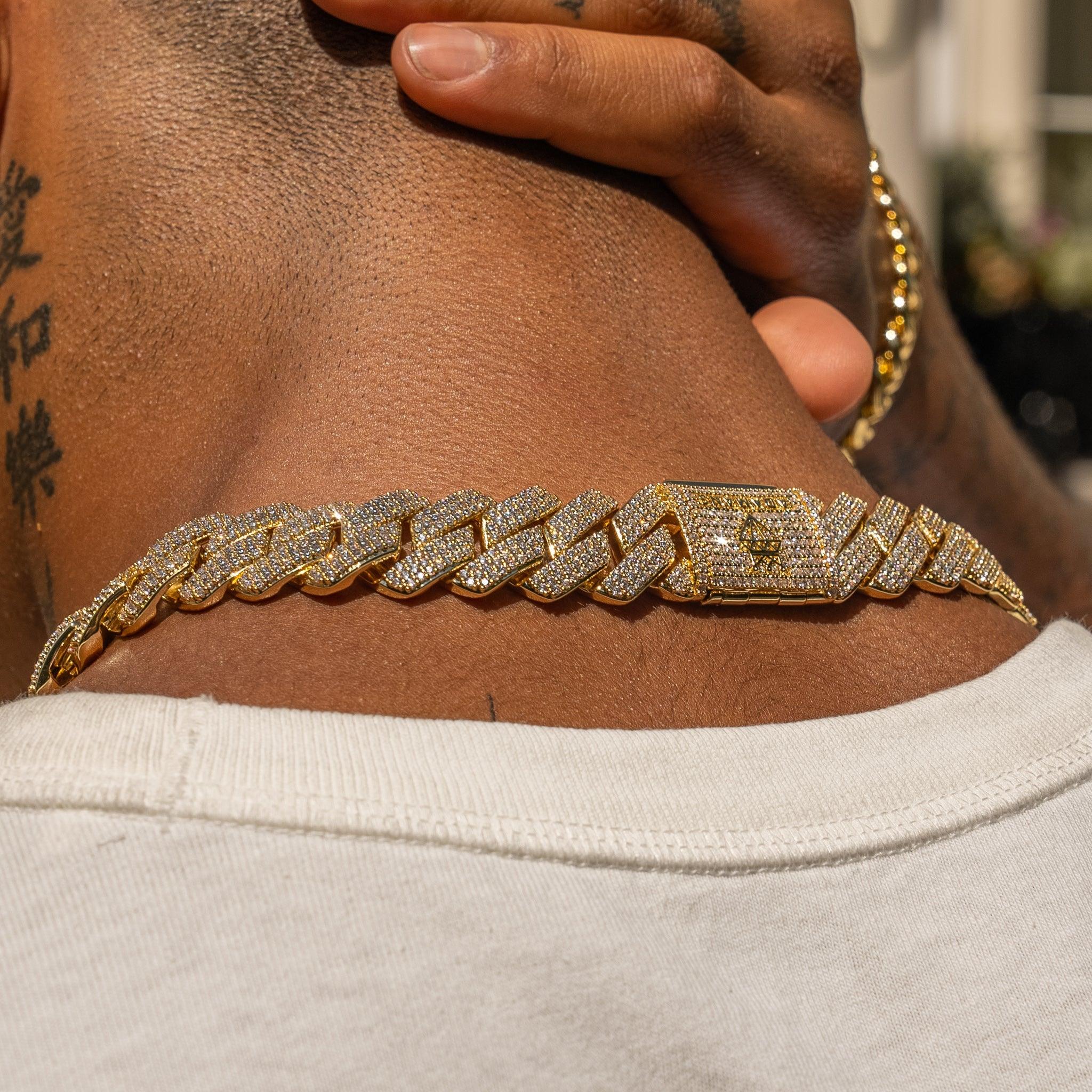20mm Monaco Chain - Gold