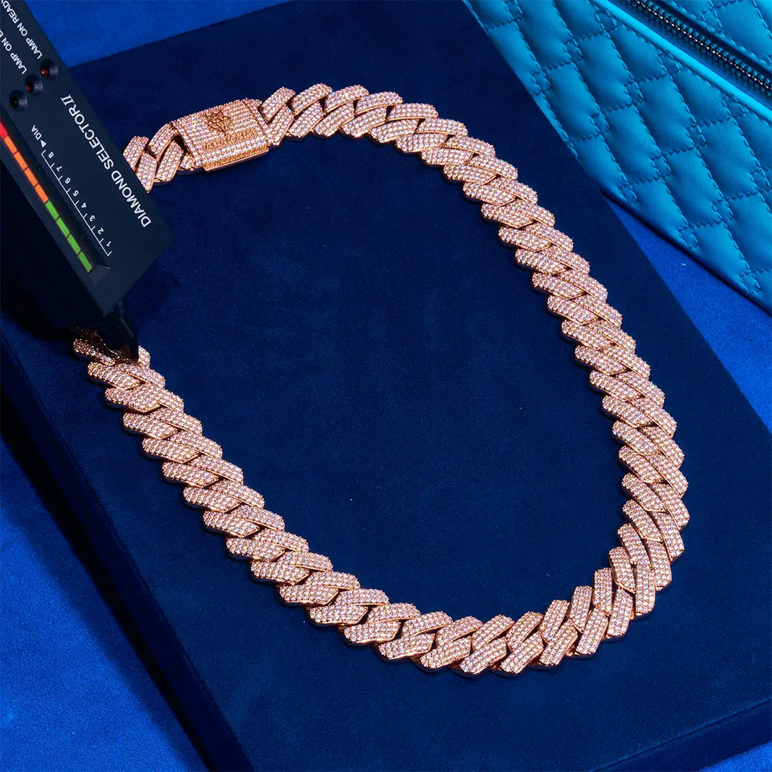 20mm Monaco Chain - Rose Gold