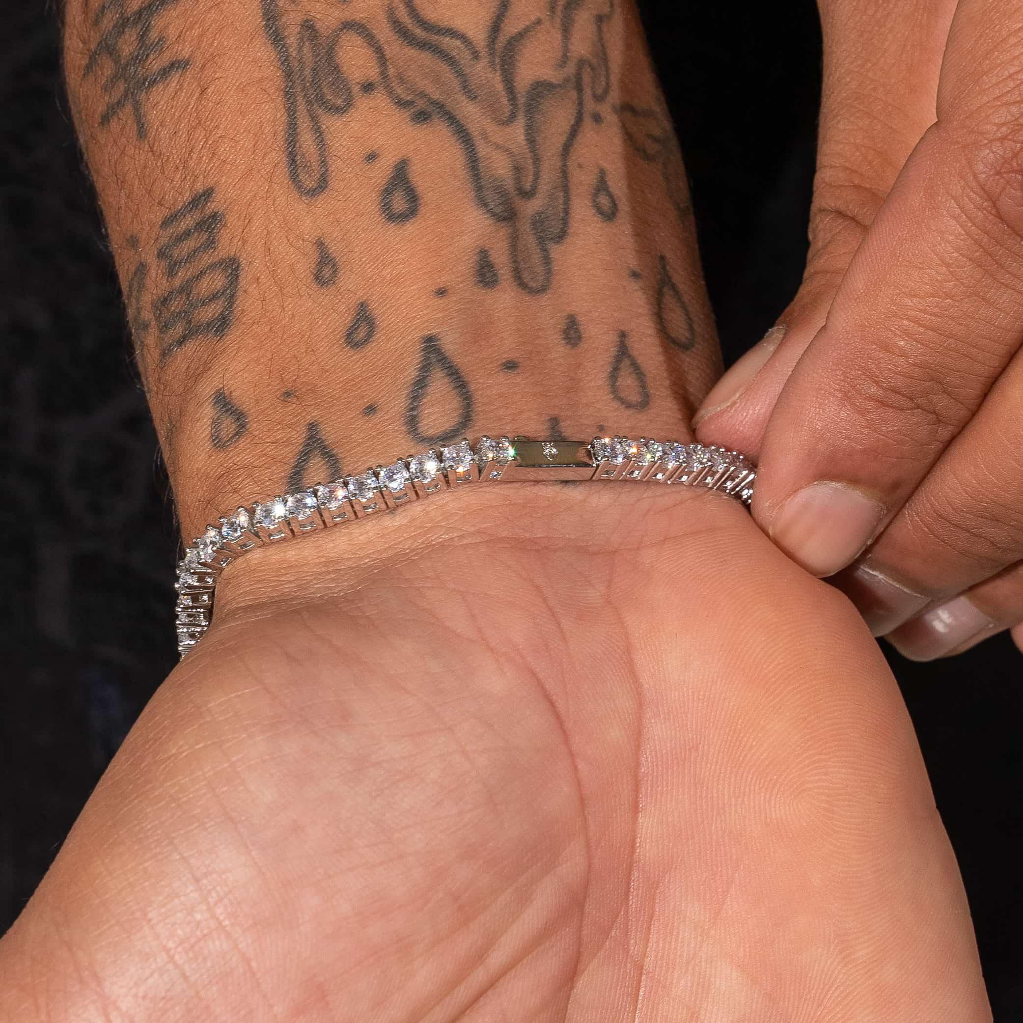 3mm IGI Diamond Tennis Bracelet - 6.2ctw - VVS1 - White Gold