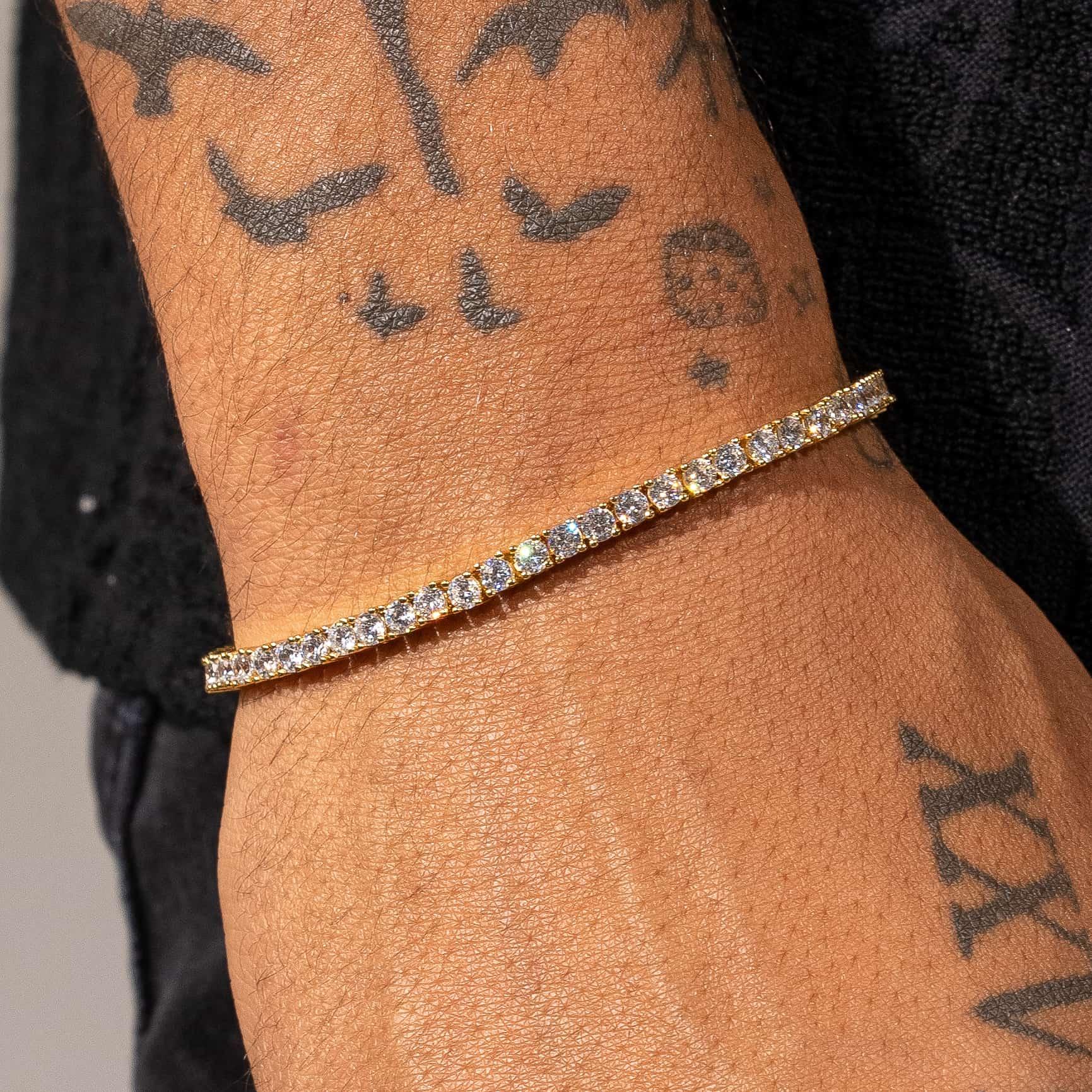 3mm Tennis Bracelet - Gold - Adamans
