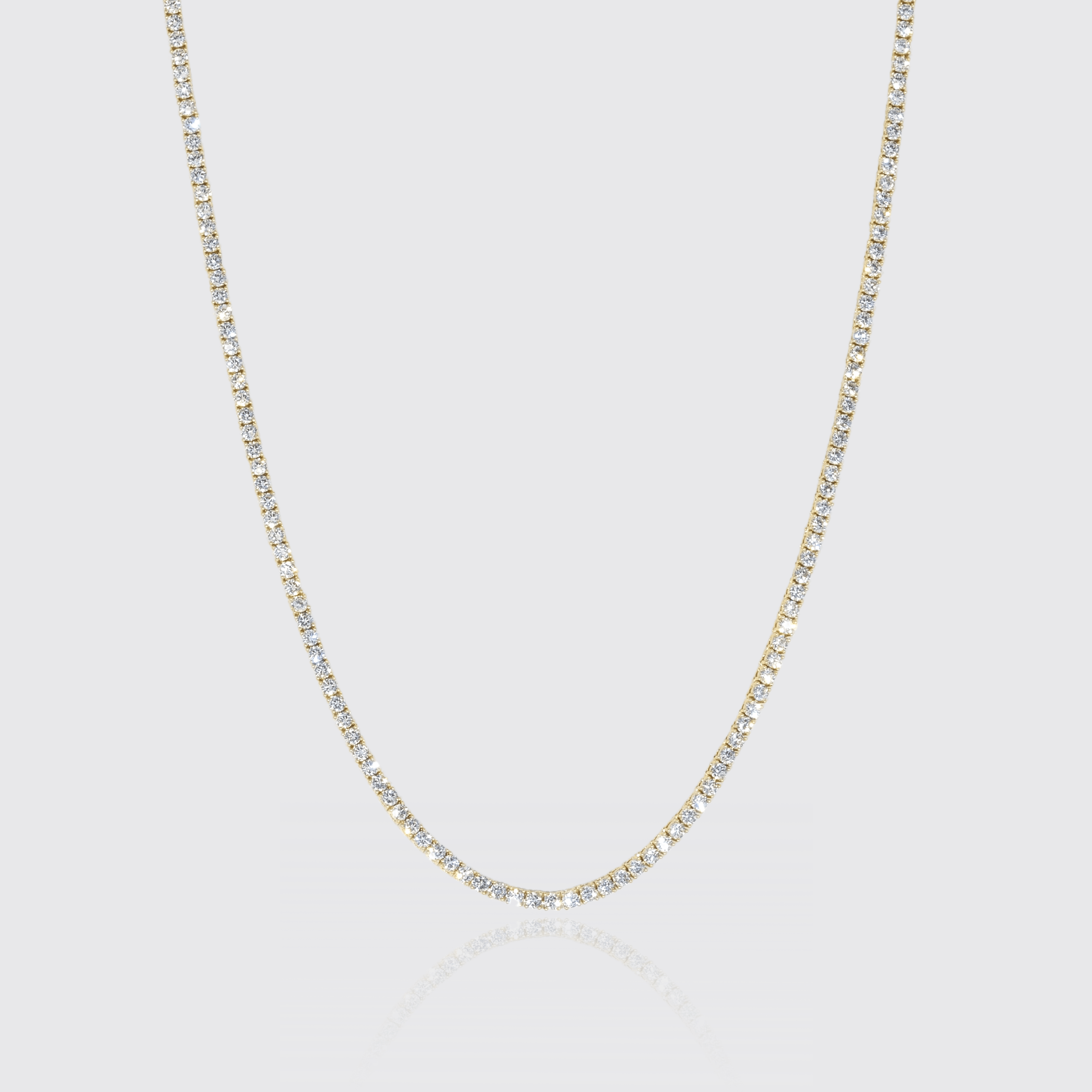 3mm Tennis Chain - Gold