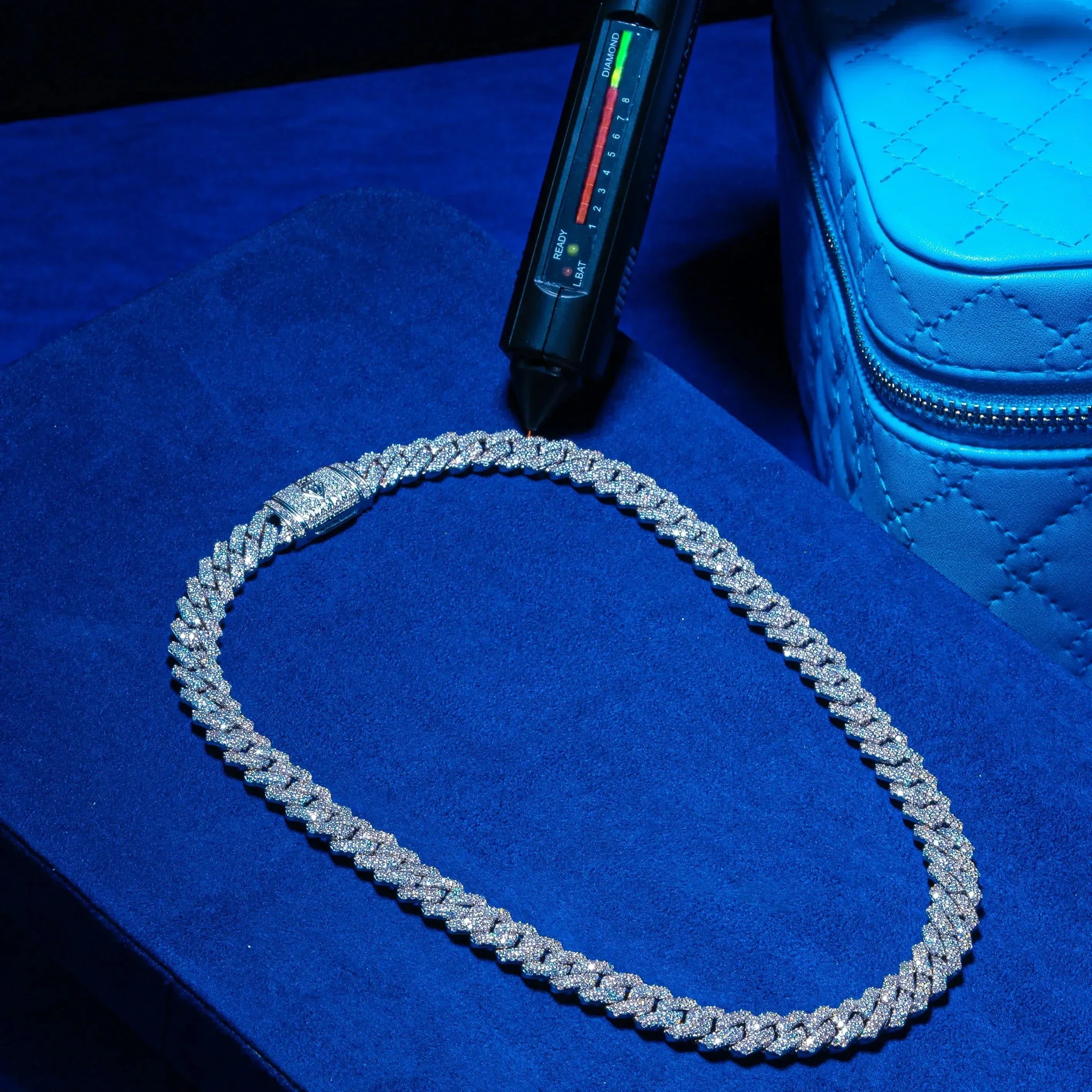 10mm IGI Diamond Monaco Chain - 18.34ctw - VVS1 - White Gold