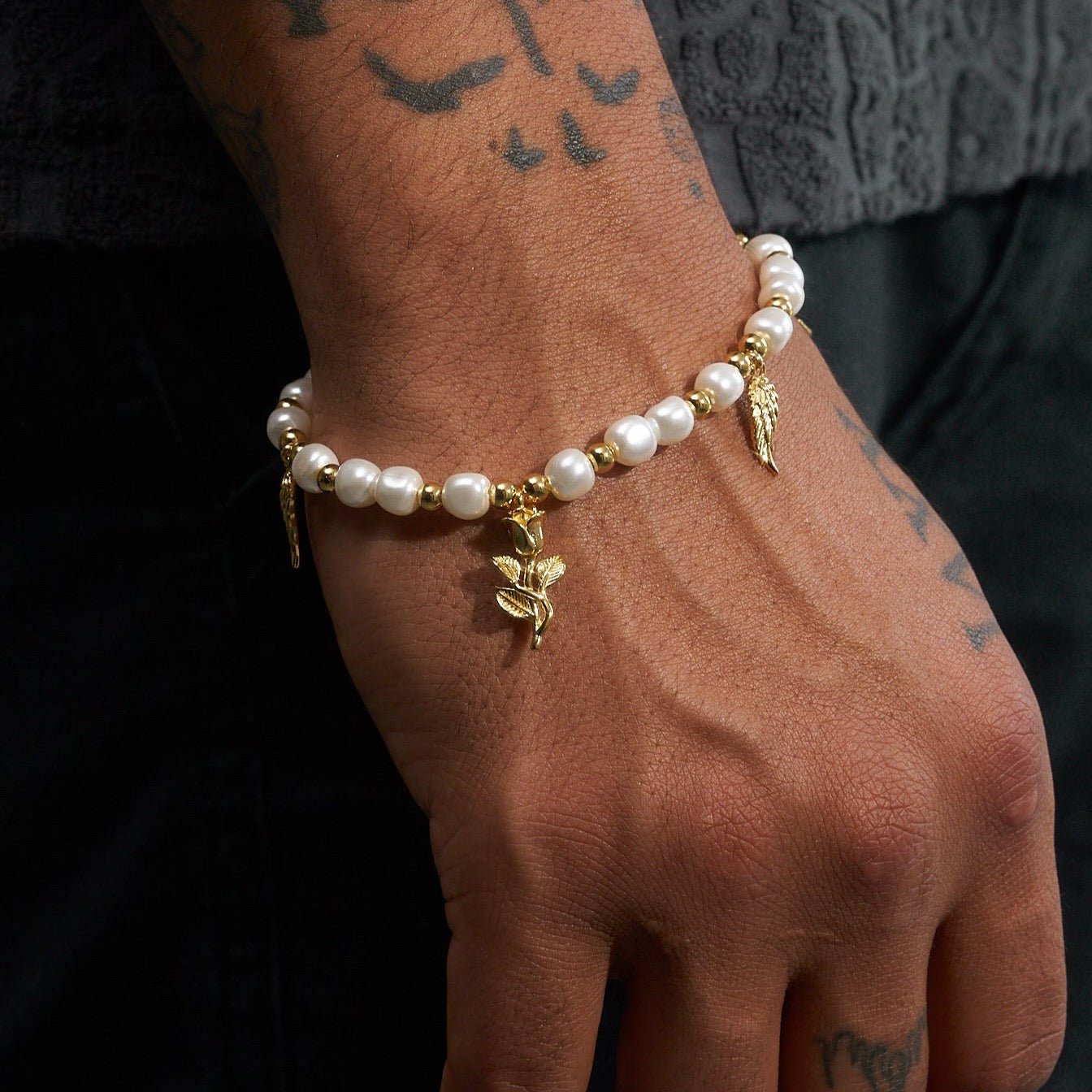 5mm PEARL BRACELET ANGELS