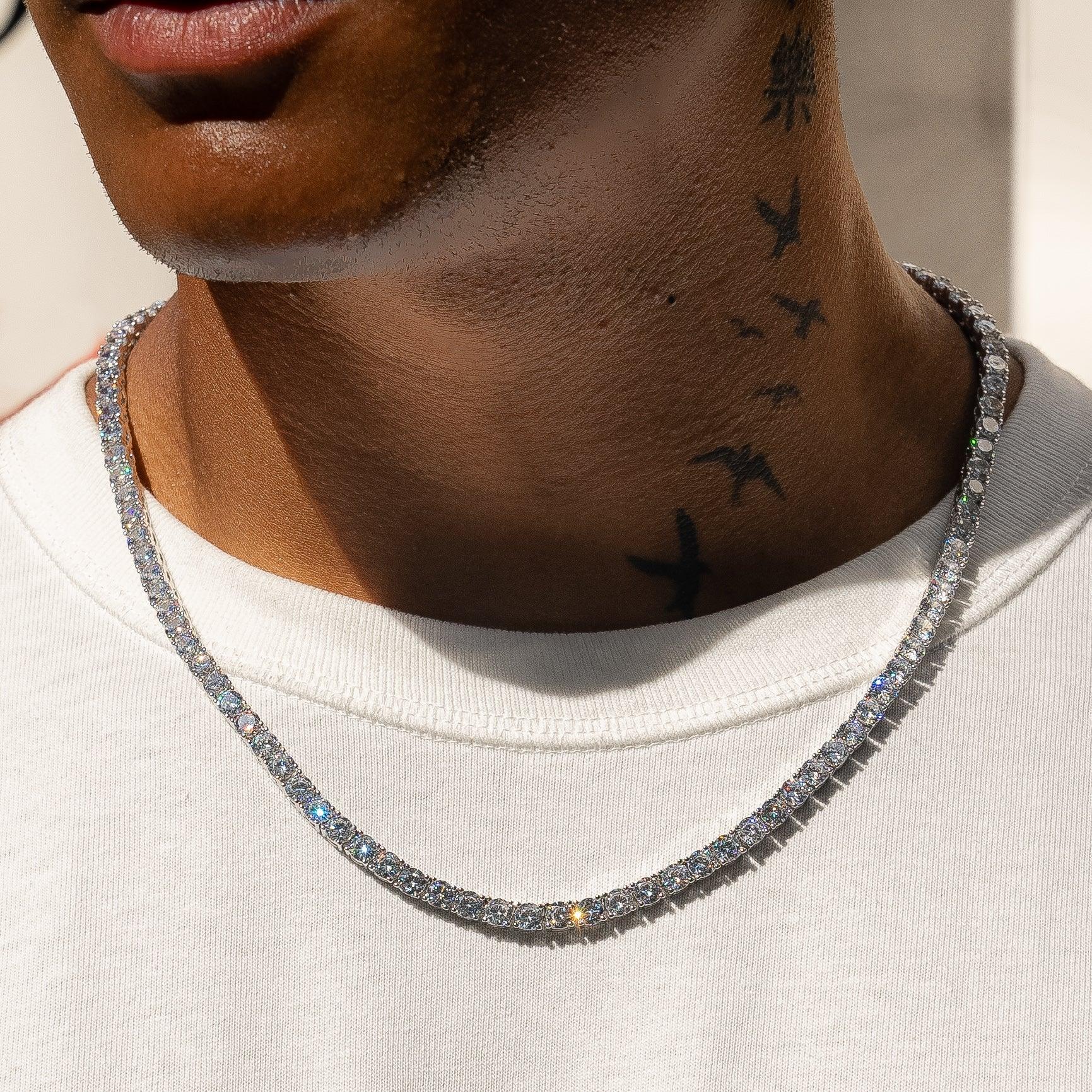 4.5mm Tennis Chain - White Gold