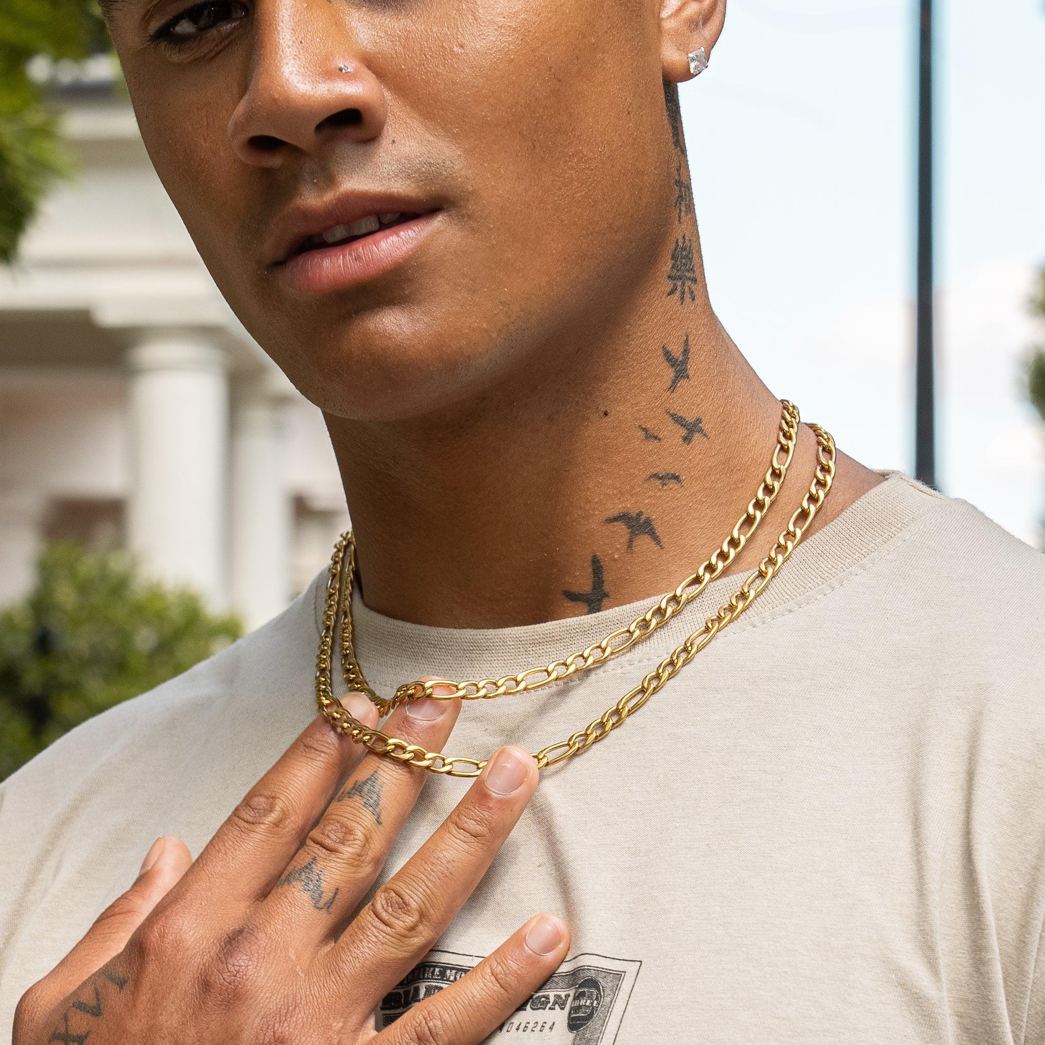 6mm Figaro Chain - Gold