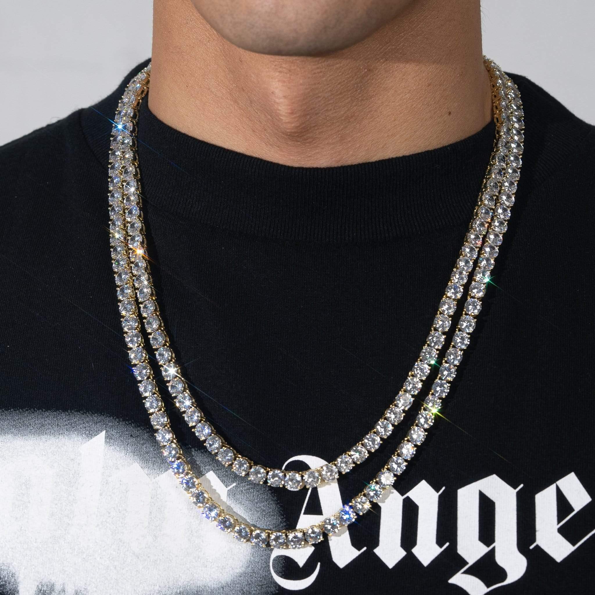 3mm Moissanite Tennis Chain - 18k Vermeil - D Colour - VVS1
