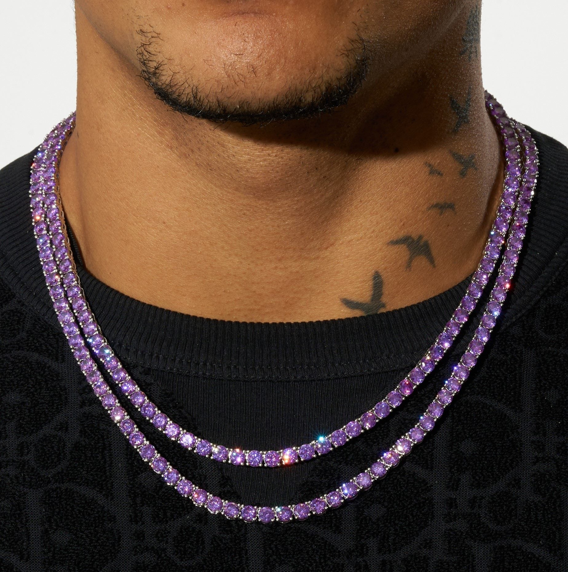 5mm Tennis Chain - Purple Amethyst