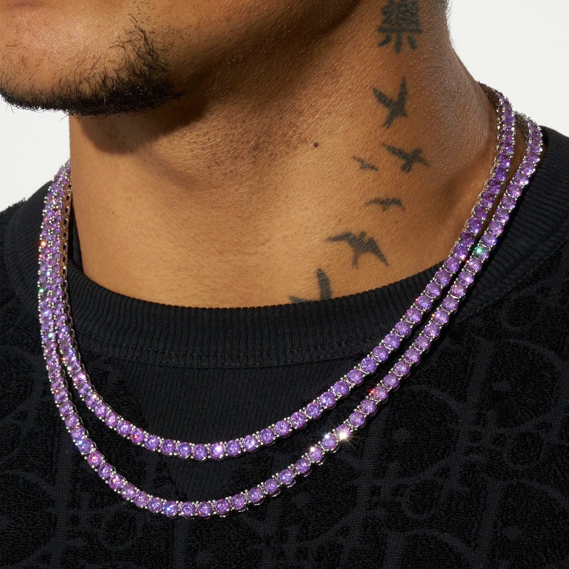 5mm Tennis Chain - Purple Amethyst