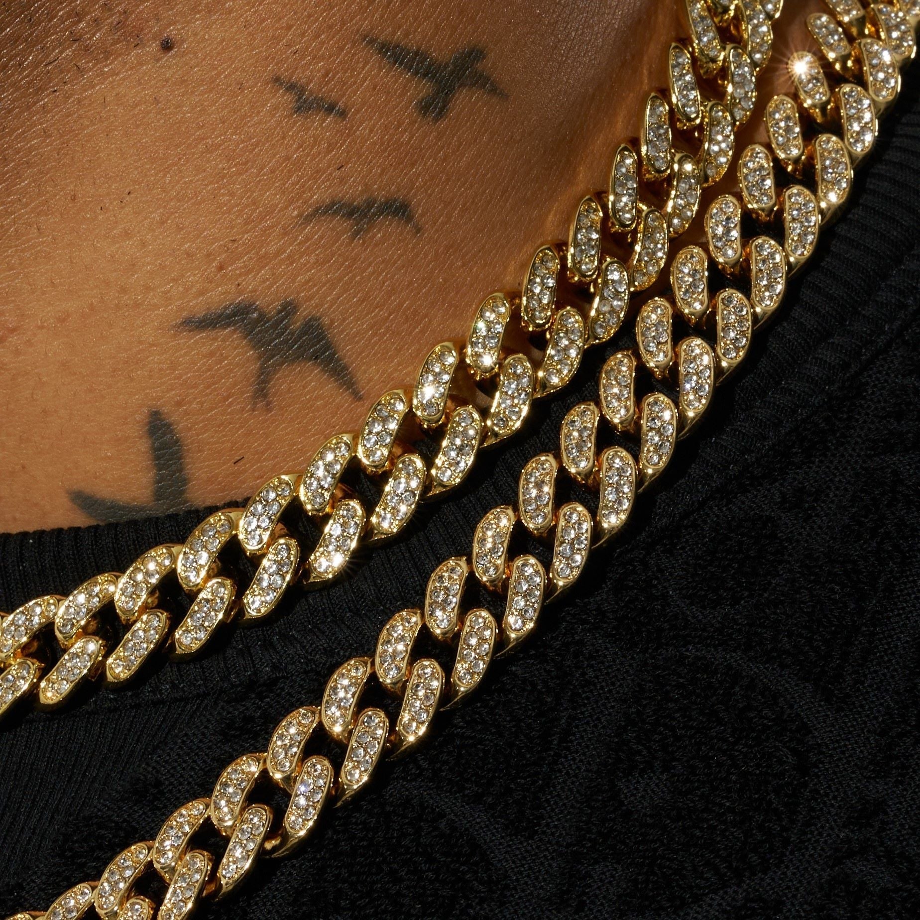 12.5mm Cuban Chain - Gold