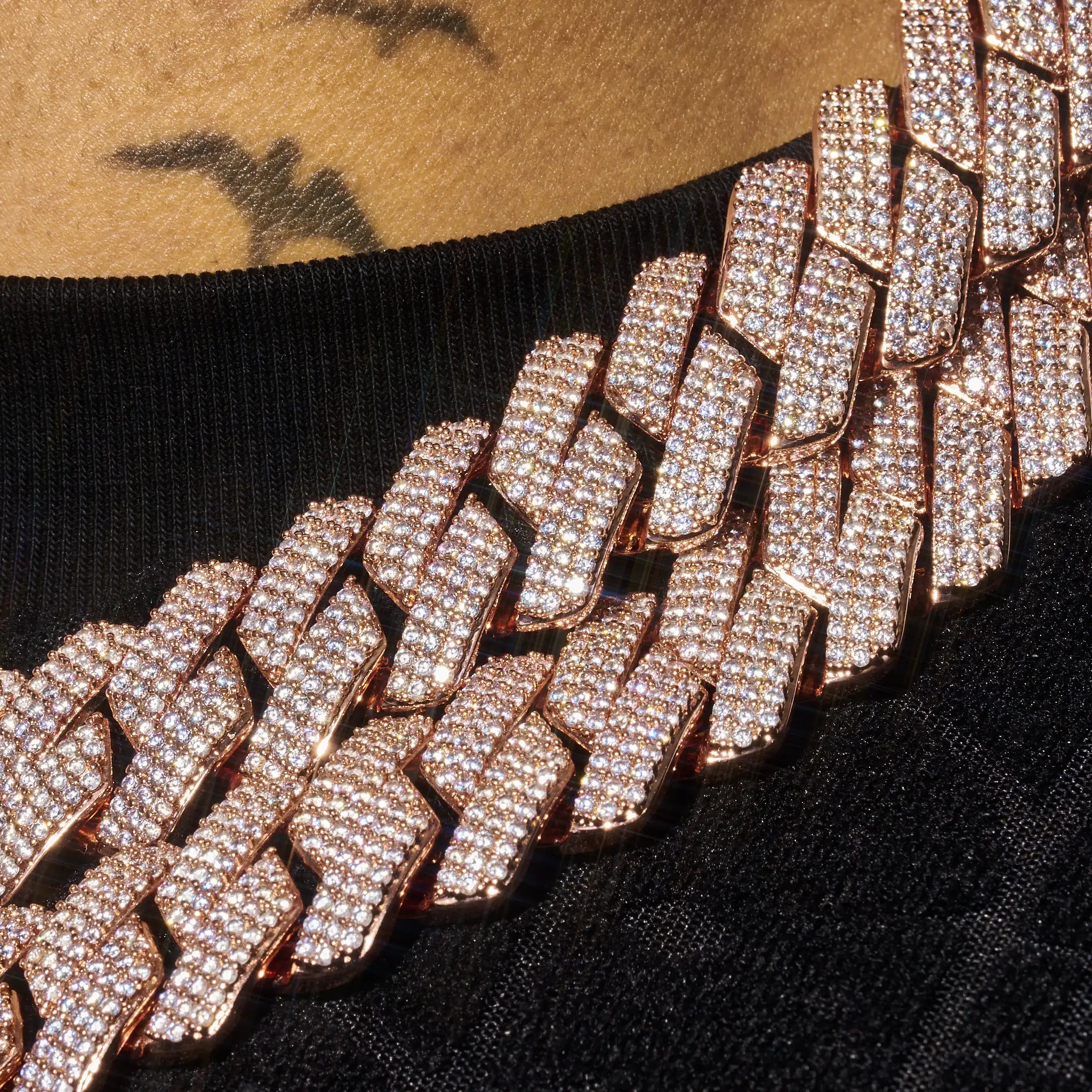 20mm Monaco Chain - Rose Gold