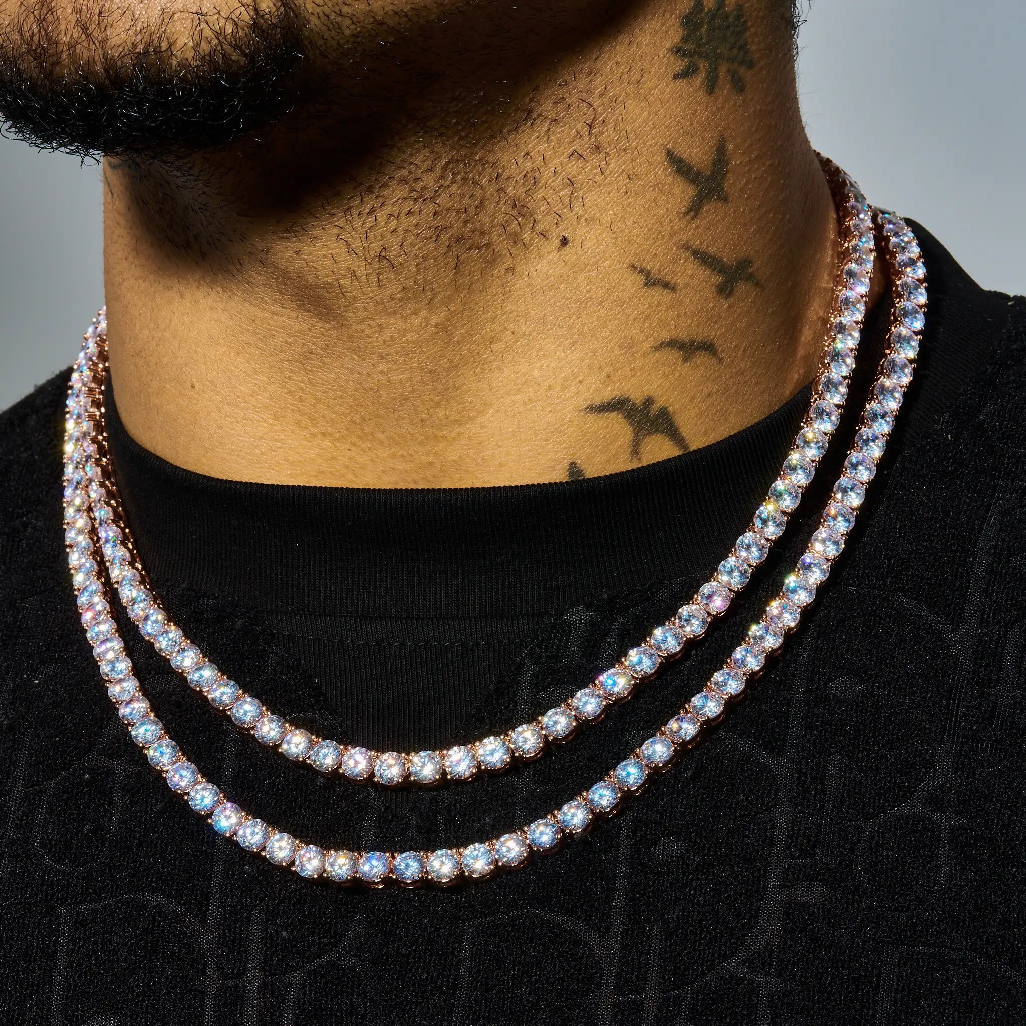 6mm Tennis Chain - Rose Gold