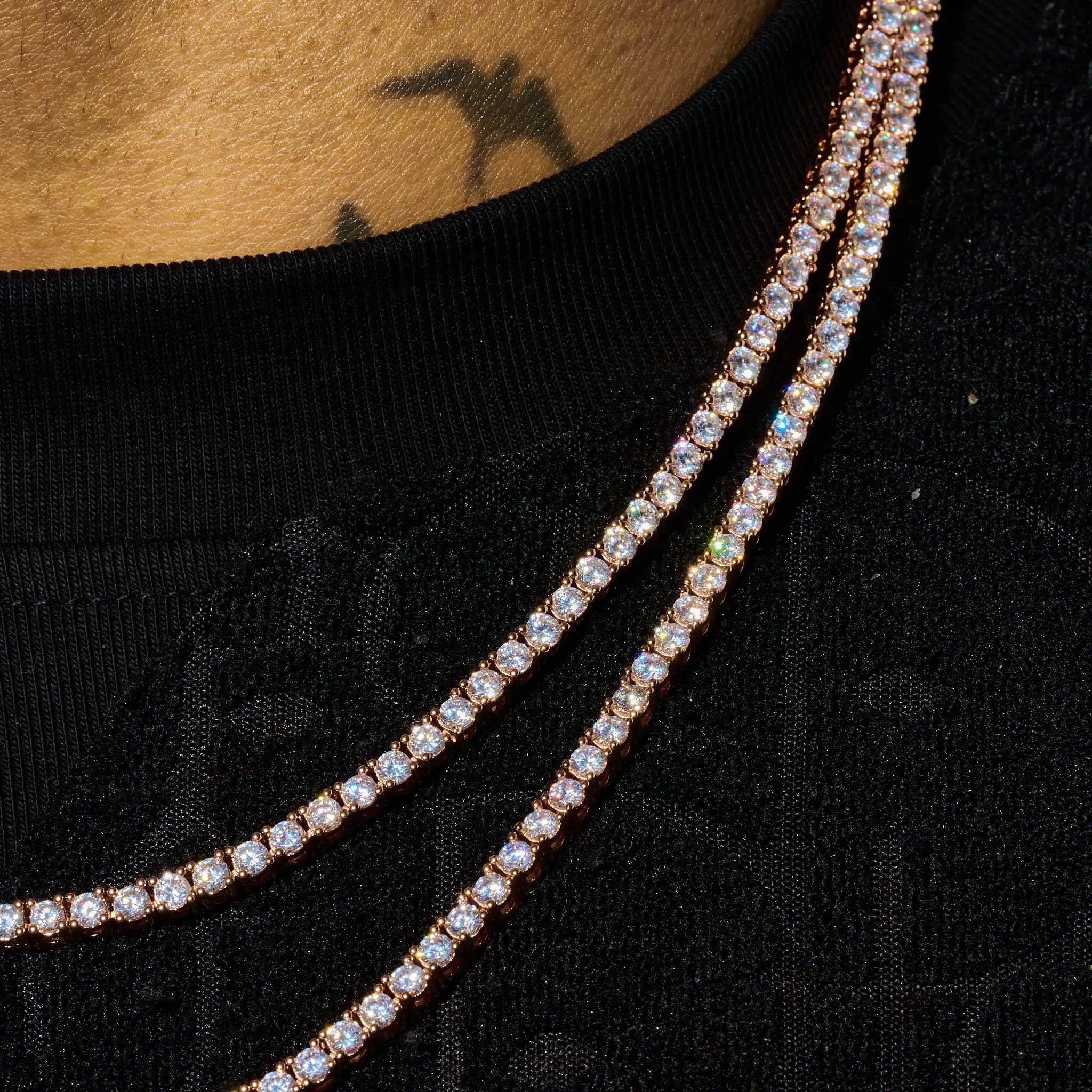 3mm Tennis Chain - Rose Gold
