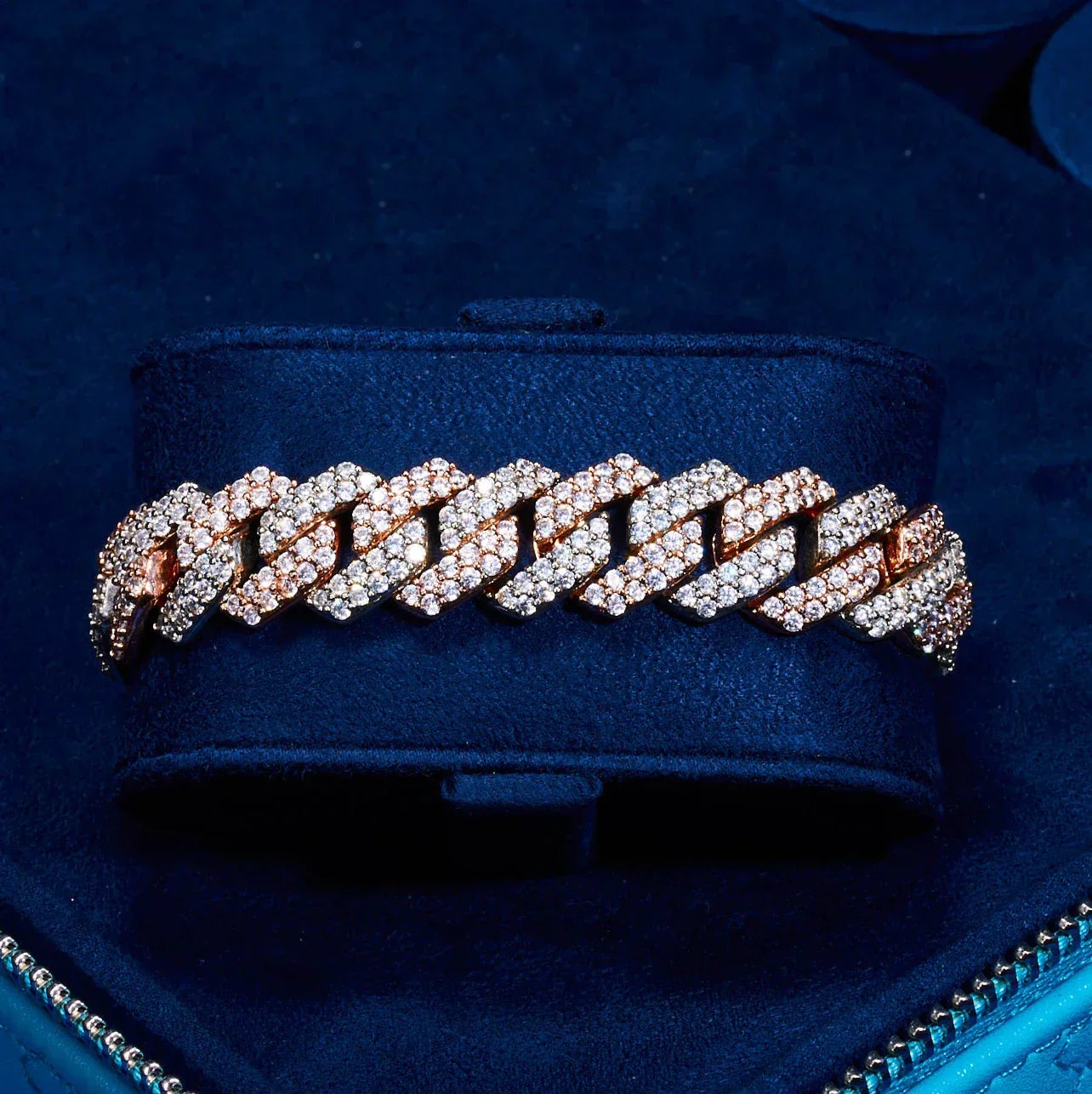 14mm Moissanite Monaco Bracelet - Two Tone - D Colour - VVS1