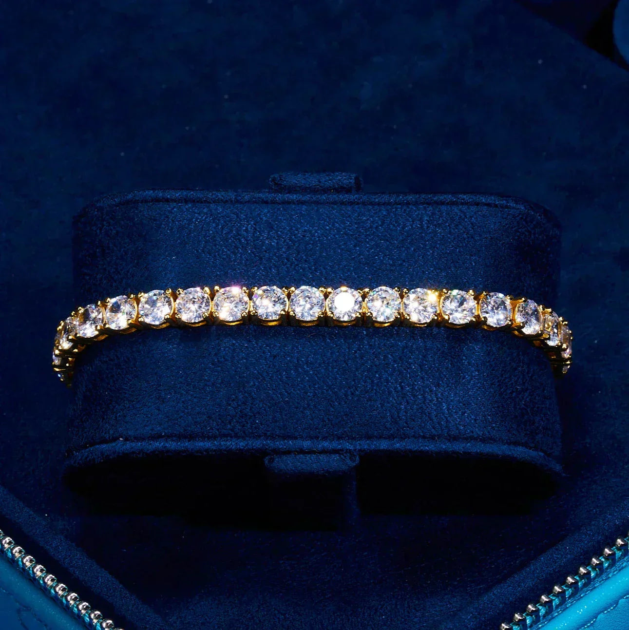5mm Moissanite Tennis Bracelet - 18k Vermeil - D Colour - VVS1