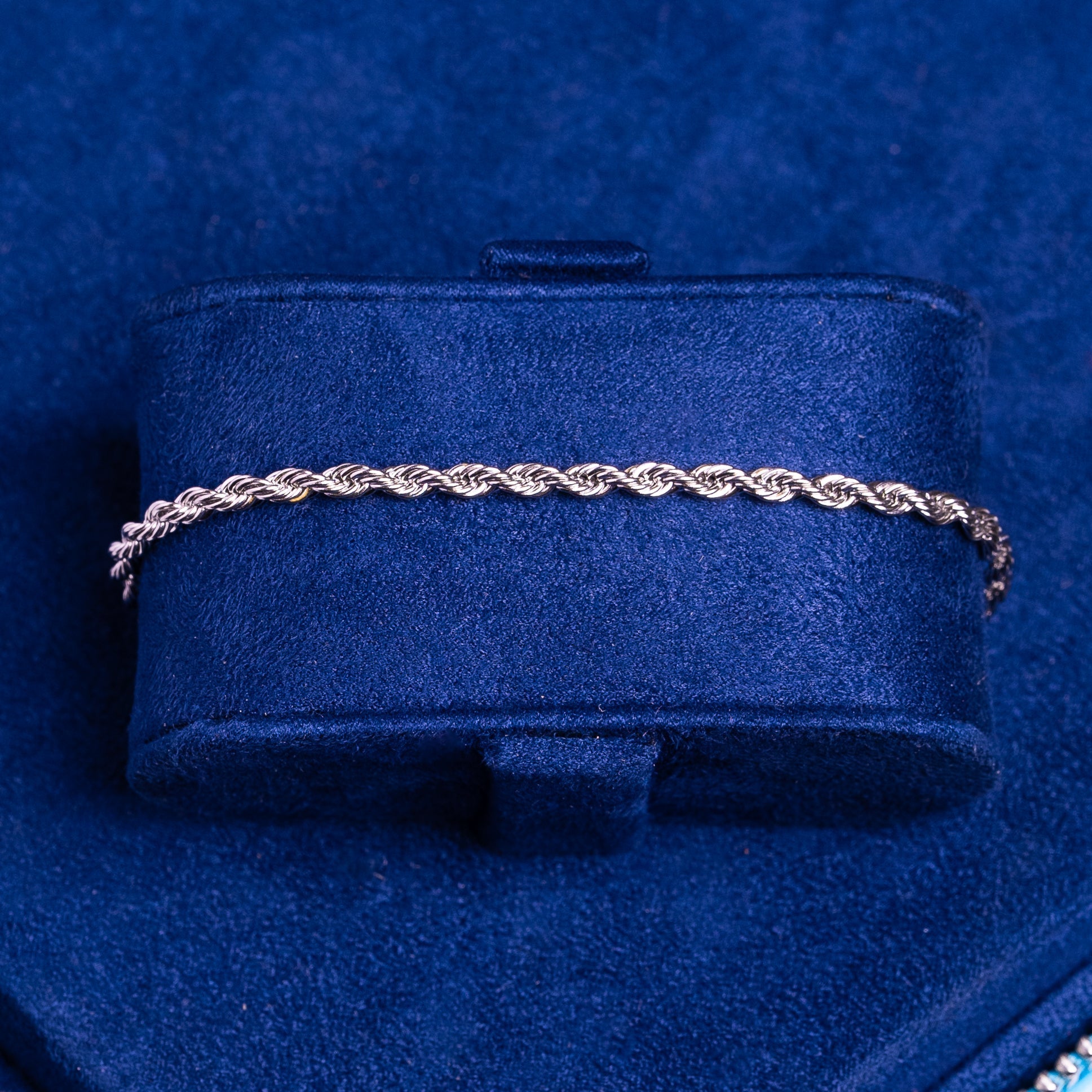 3mm Rope Bracelet - White Gold