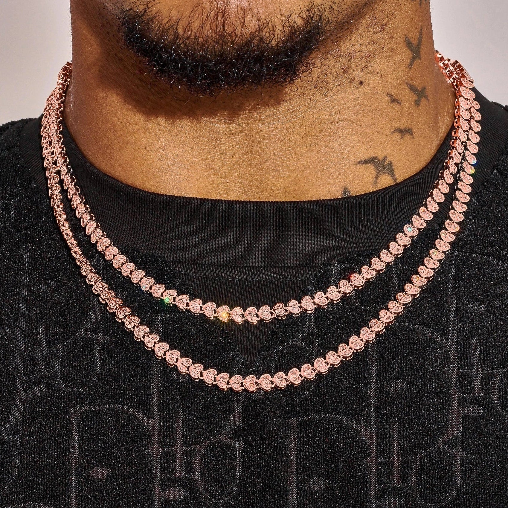 Broken Heart Chain - Rose Gold