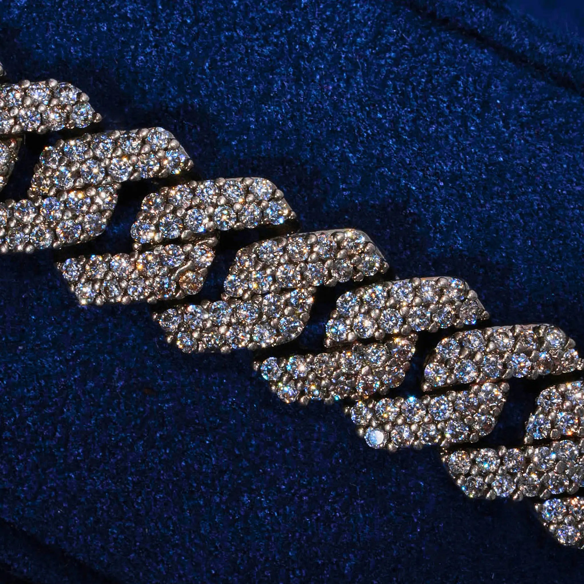 10MM Monaco Bracelet - White Gold
