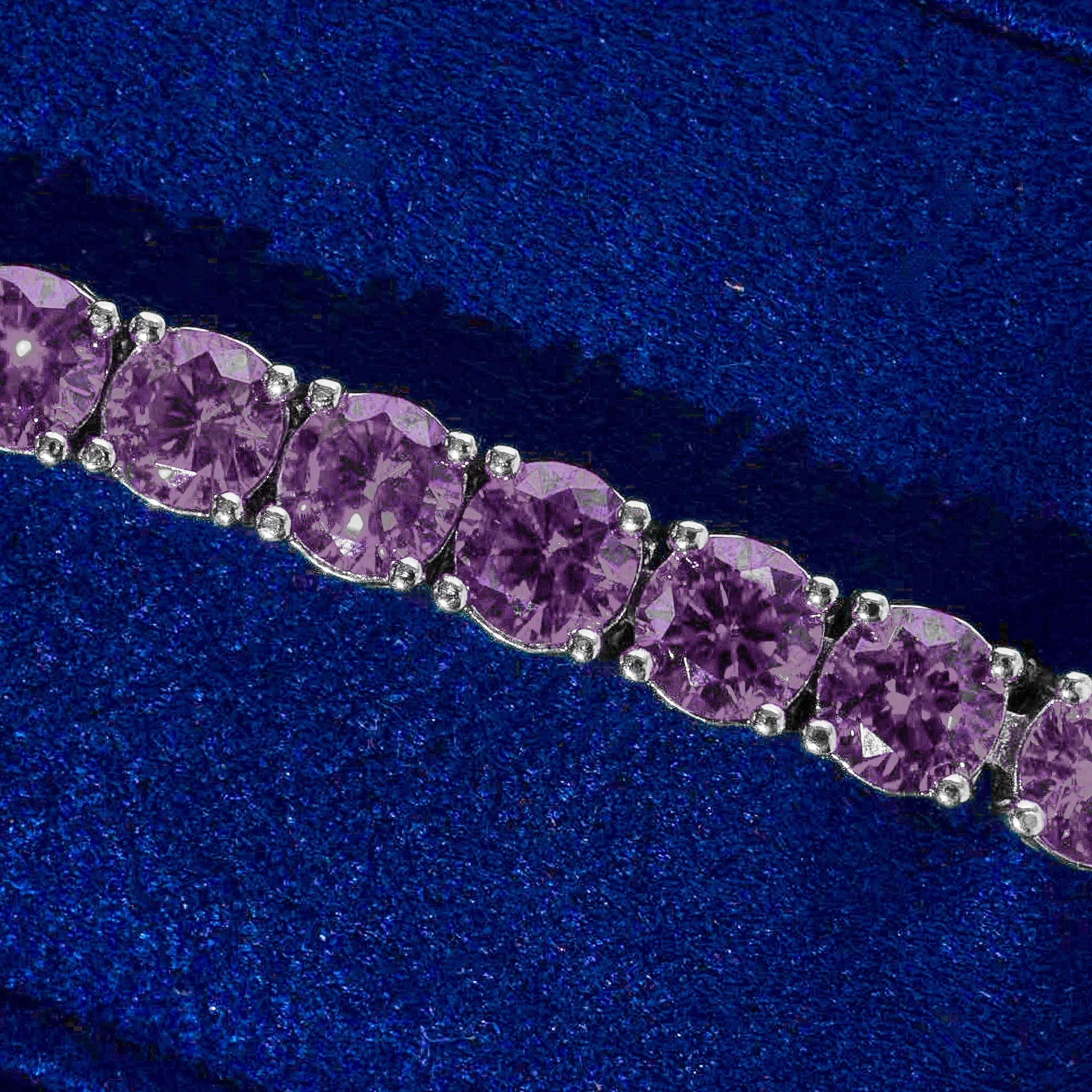 5mm Tennis Bracelet - Purple Amethyst