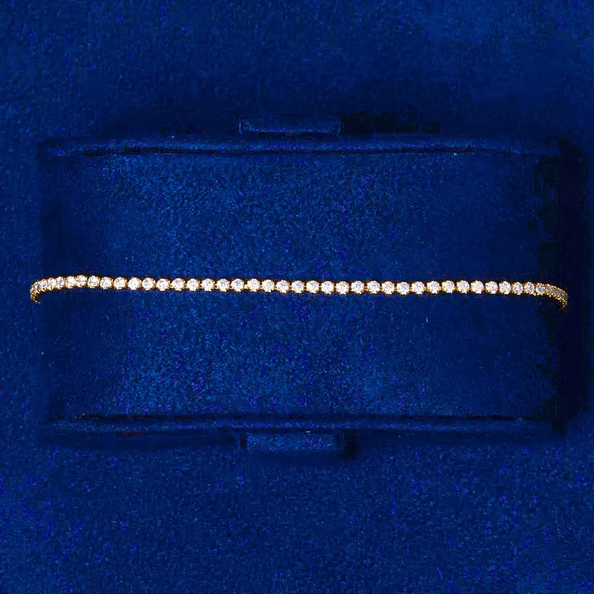 Micro Tennis Bracelet - Gold