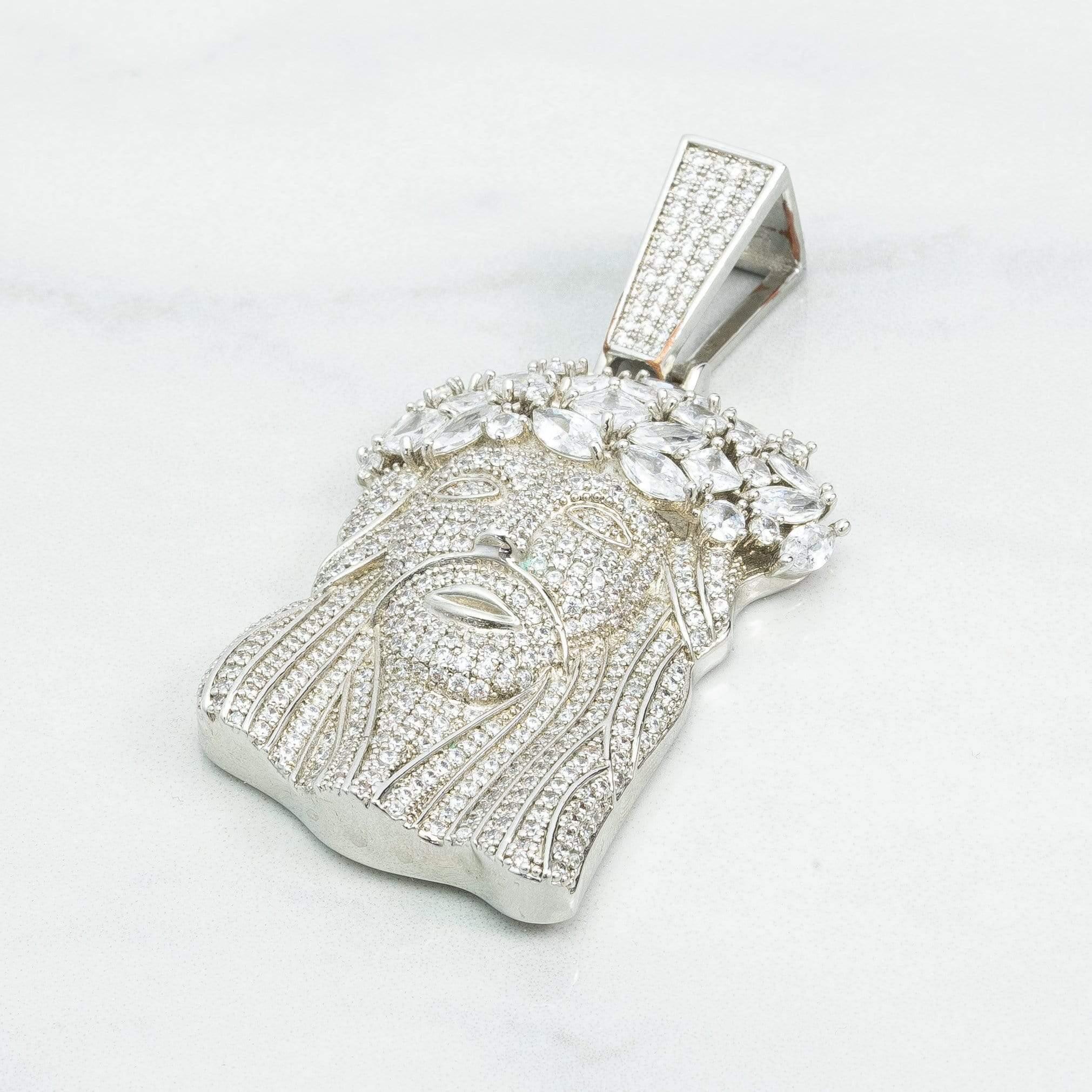 Moissanite Jesus Pendant - 925 Silver - D Colour - VVS1