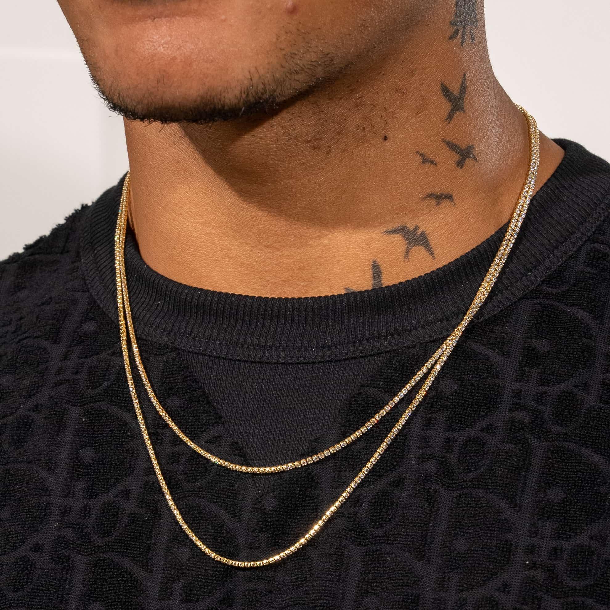 Micro Tennis Chain - Gold
