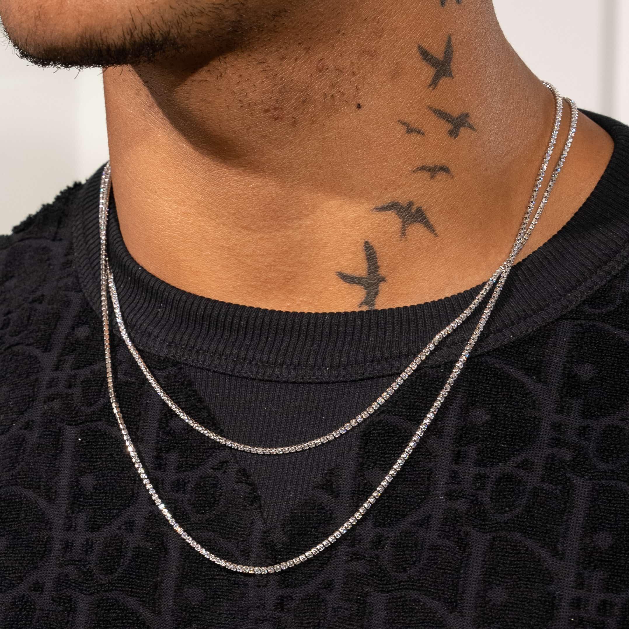 1.5mm Tennis Chain - White Gold