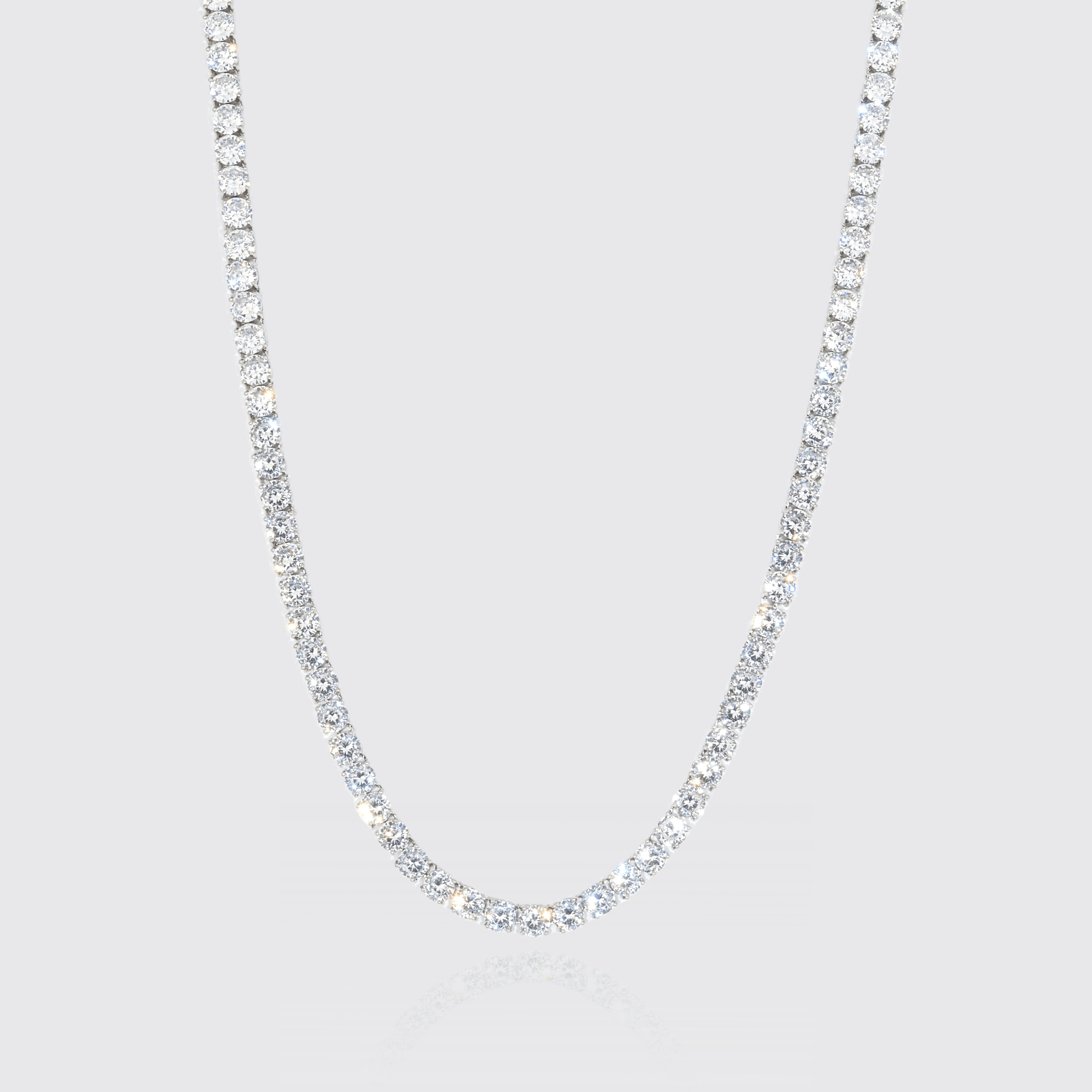 4.5mm Tennis Chain - White Gold