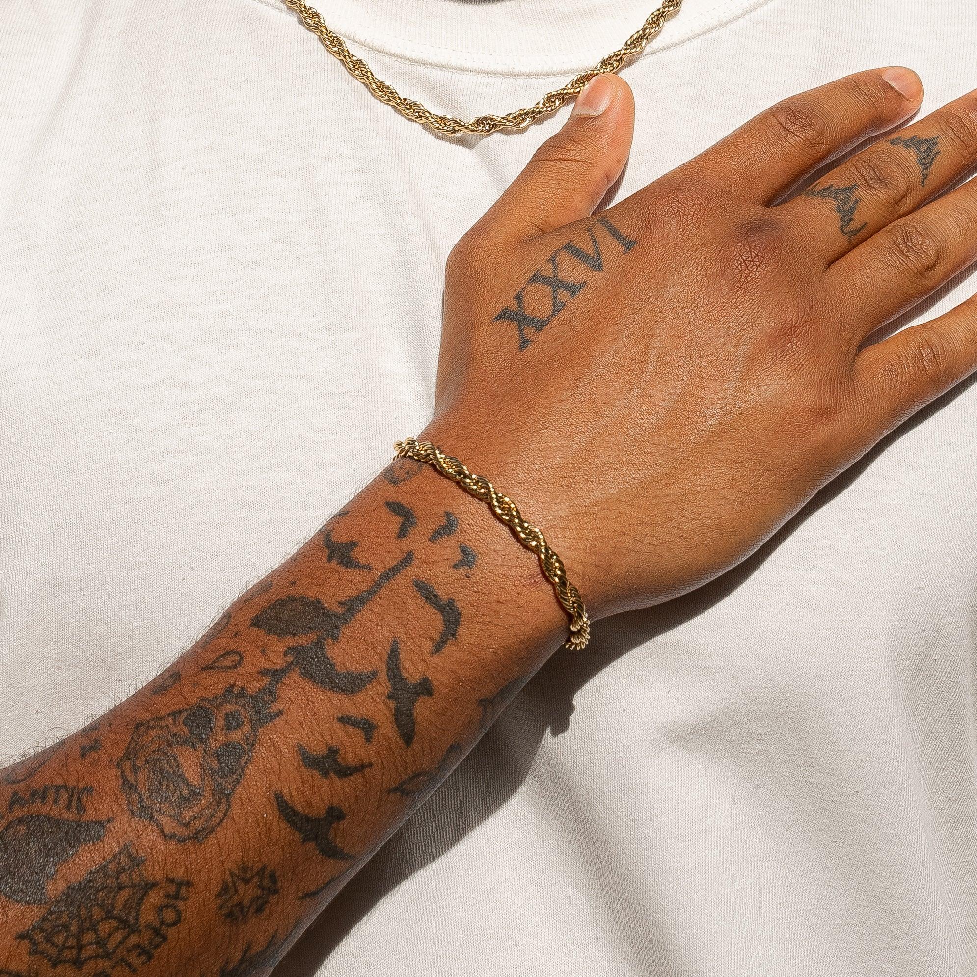 6mm Rope Bracelet - Gold