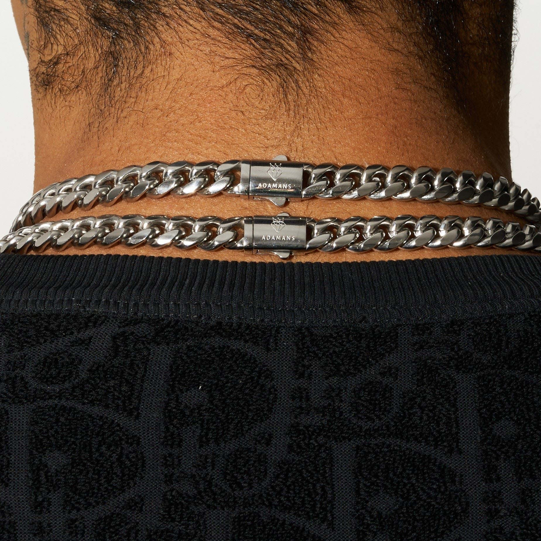10mm Cuban Chain - White Gold
