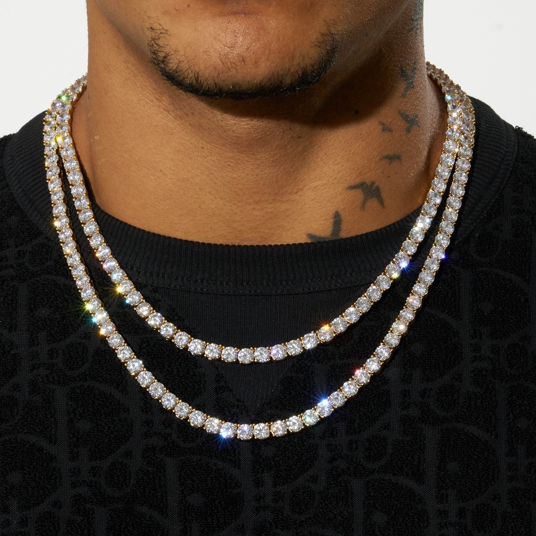4.5mm Tennis Chain - Gold