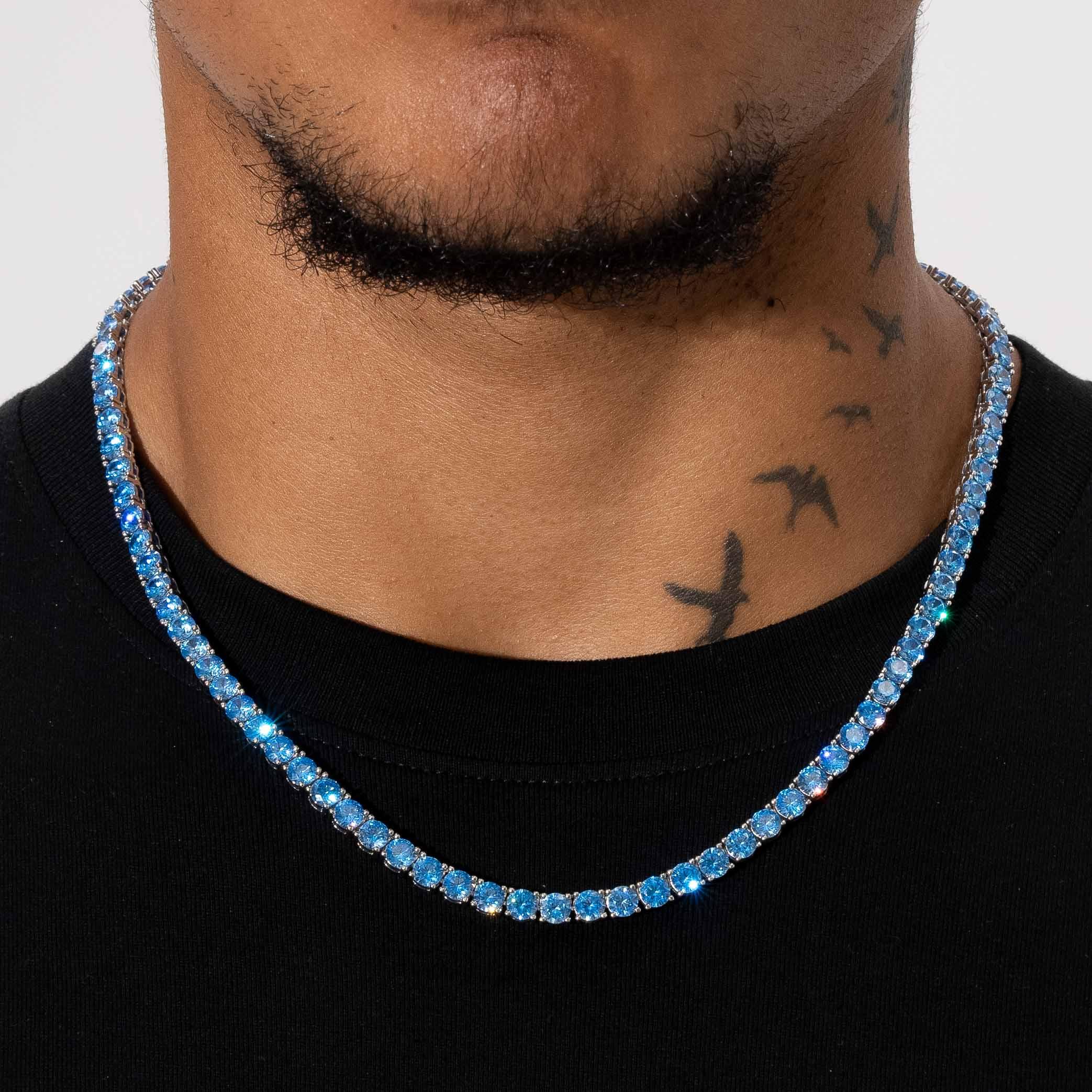 5mm Tennis Chain - Blue Sapphire