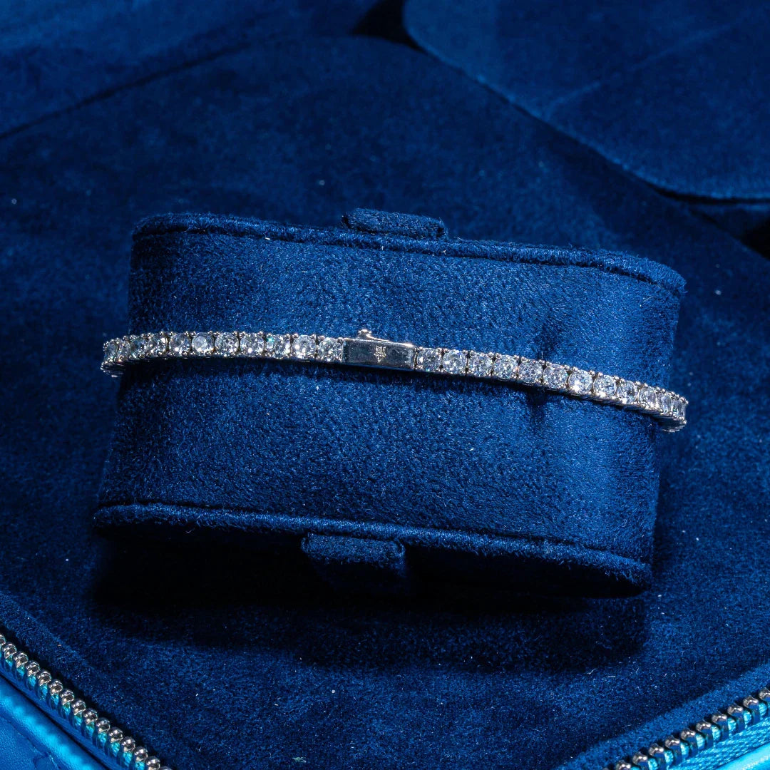 3mm IGI Diamond Tennis Bracelet - 6.2ctw - VVS1 - White Gold