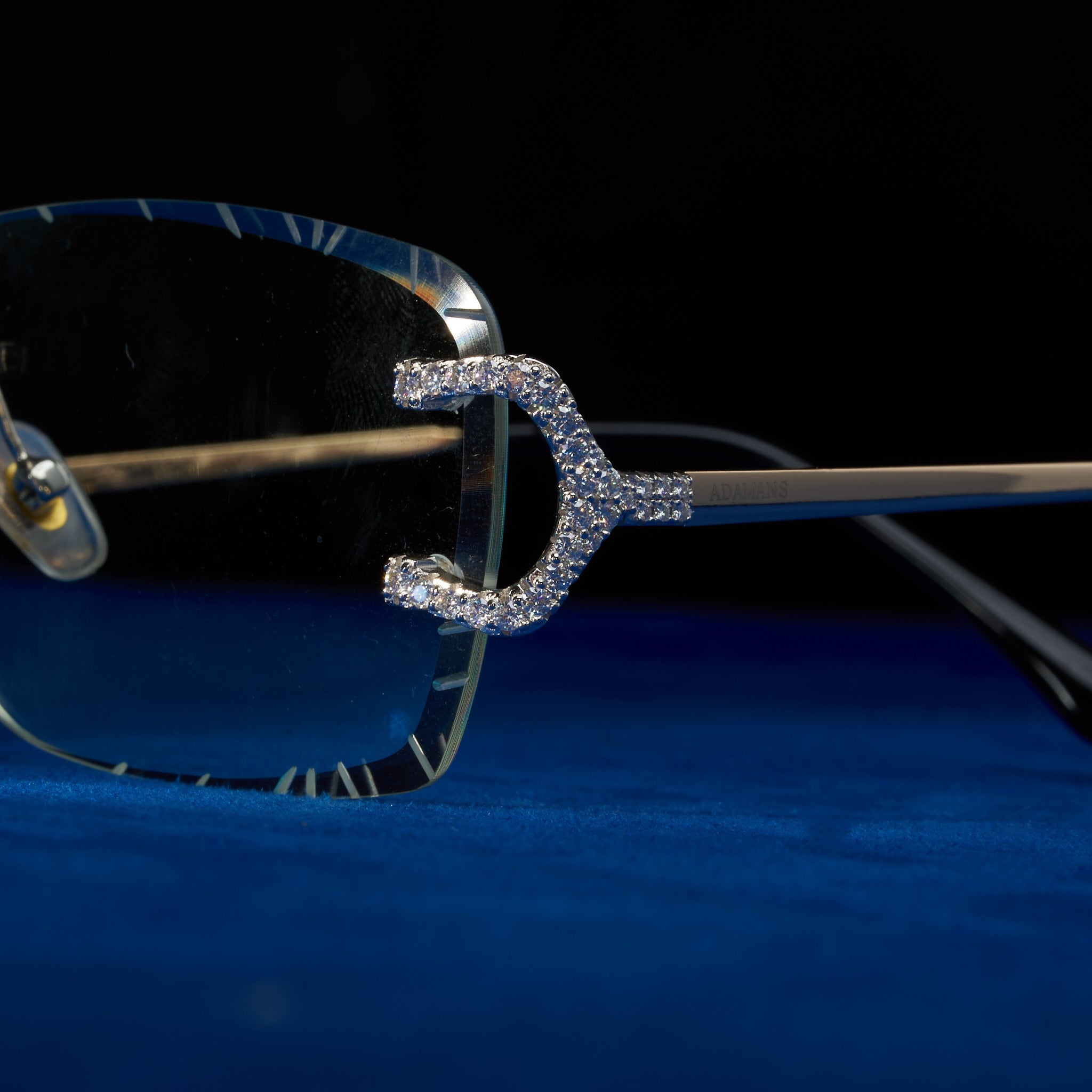 Moissanite Prong Sunglasses Clear - 925 Silver - D Colour - VVS1