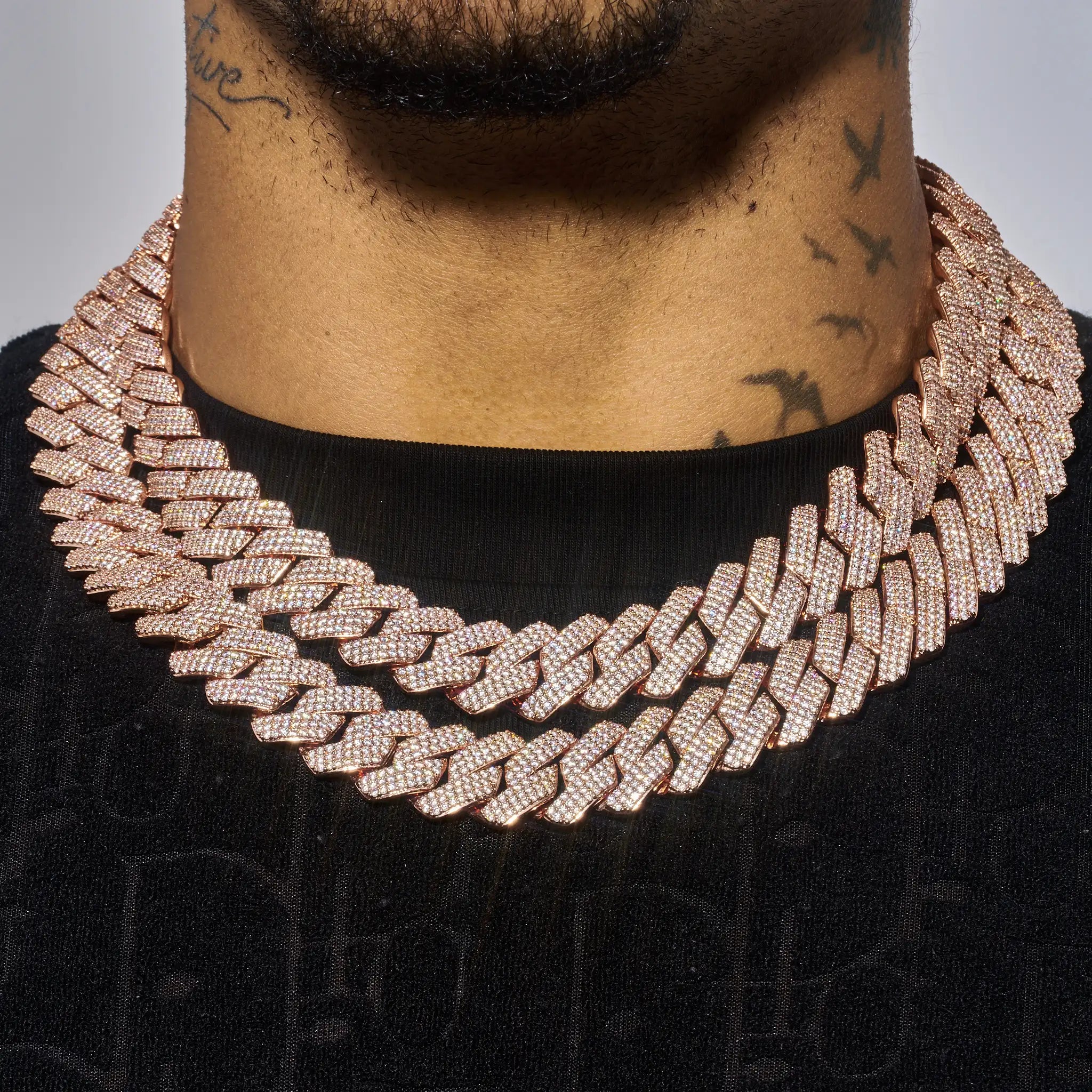 20mm Monaco Chain - Rose Gold