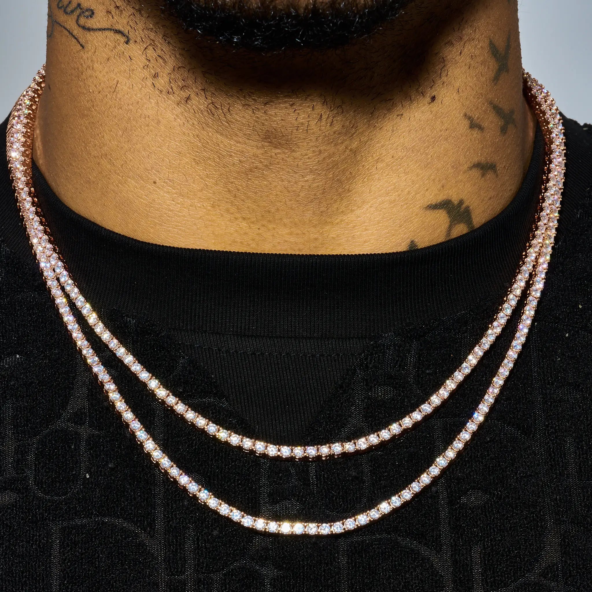 3mm Tennis Chain - Rose Gold