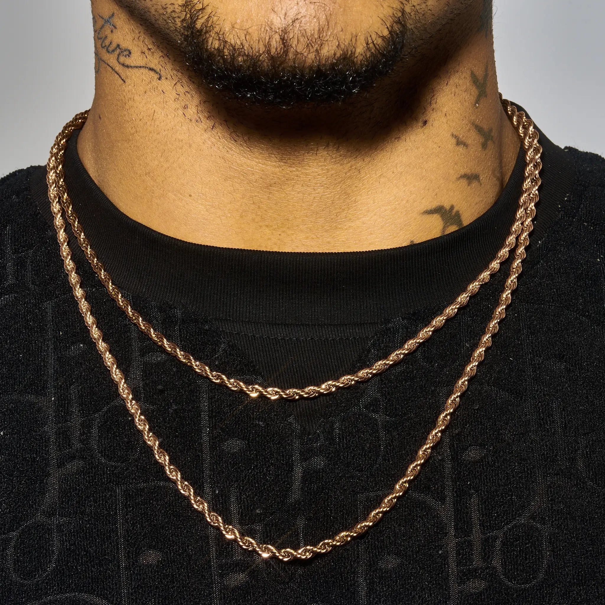 4mm Rope Chain - Rose Gold