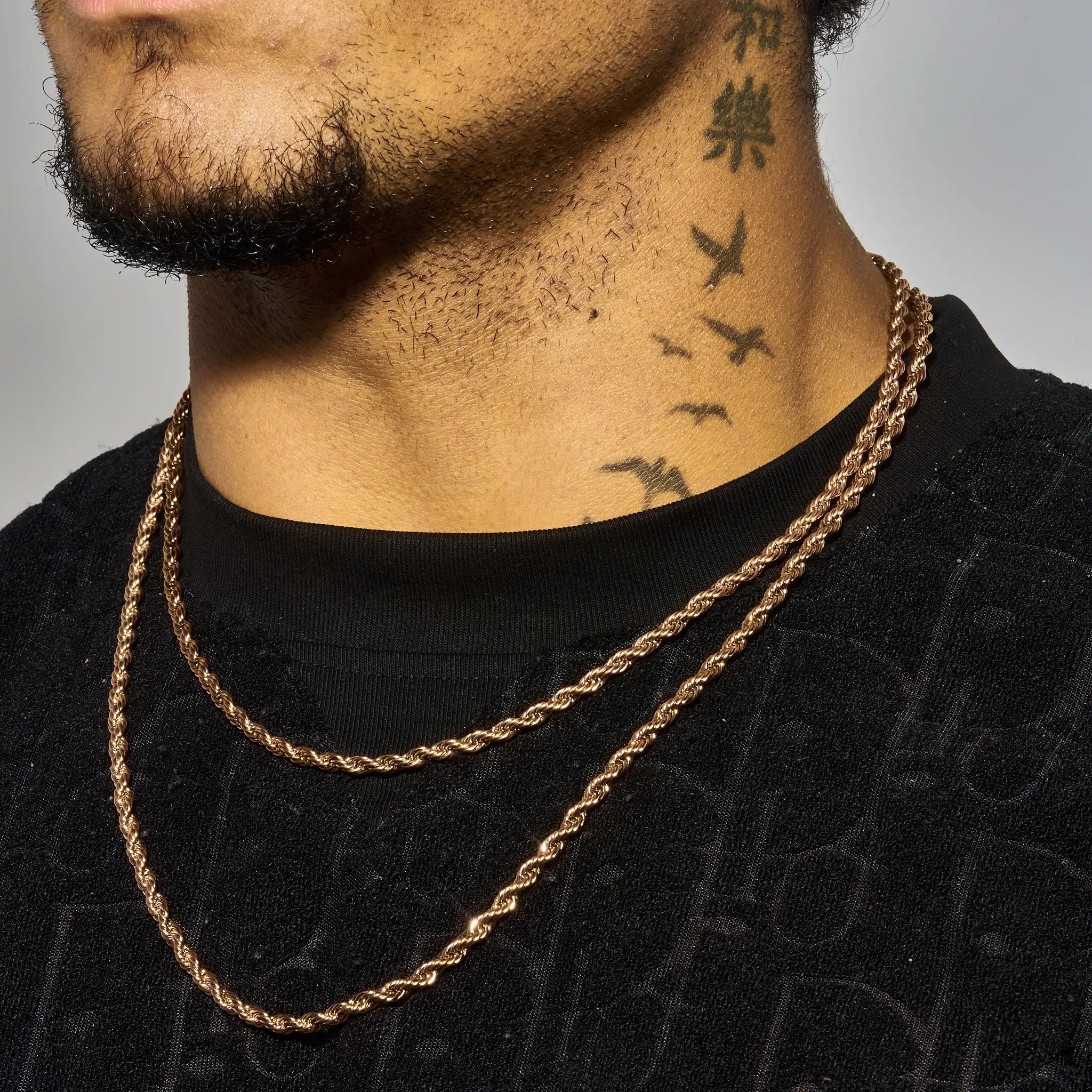 4mm Rope Chain - Rose Gold