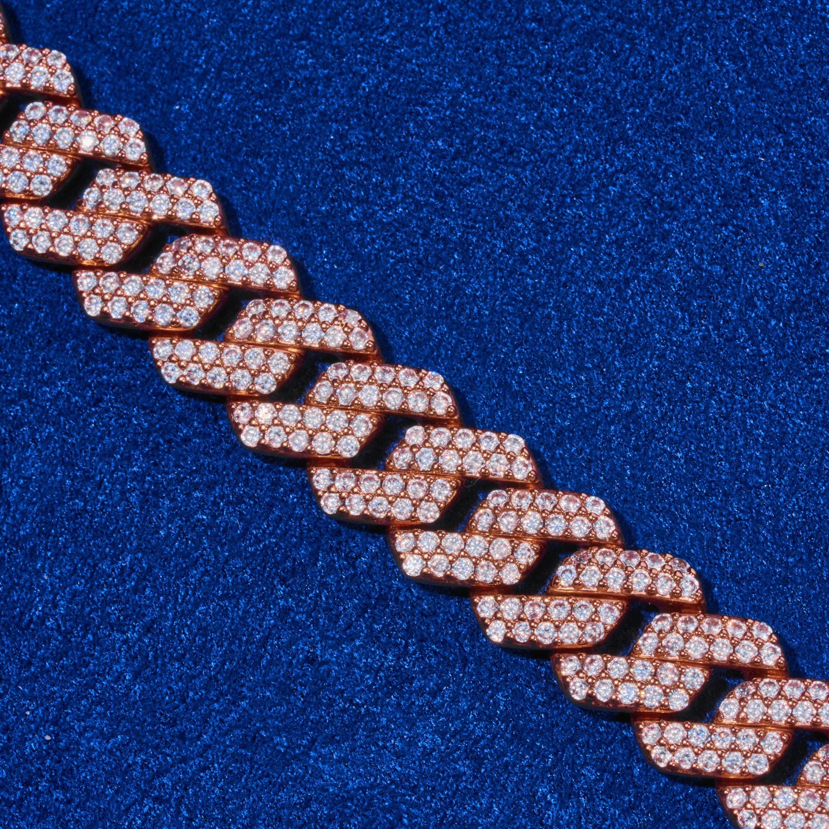 10mm Monaco Chain - Rose Gold