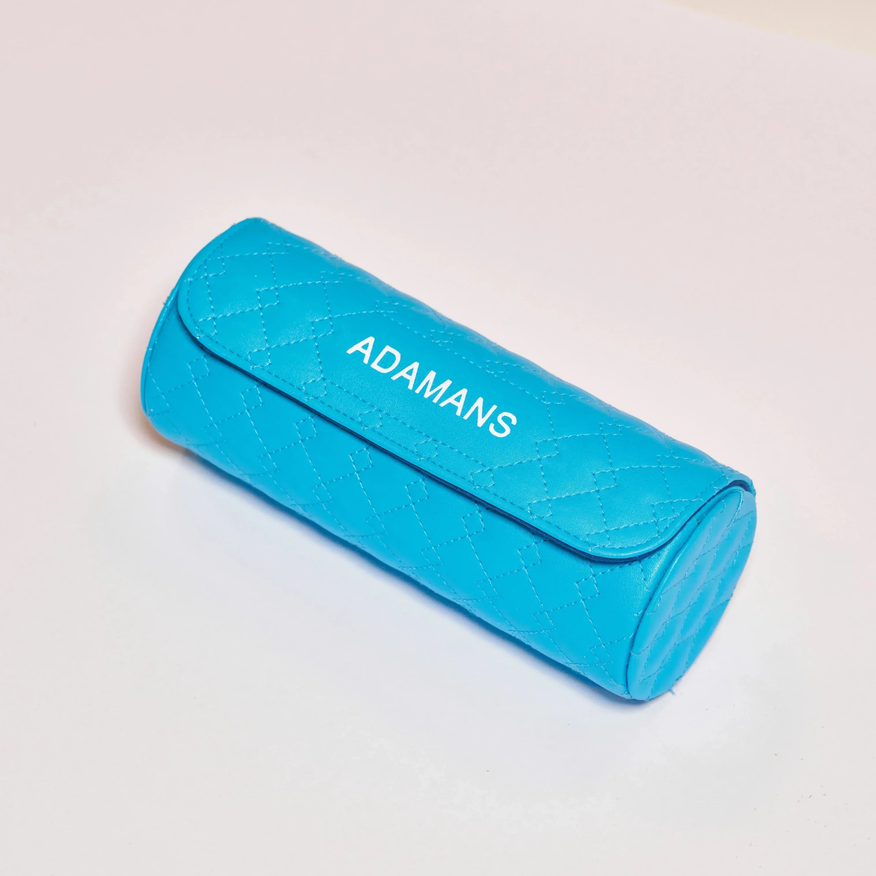 Leather Travel Watch Roll - Blue
