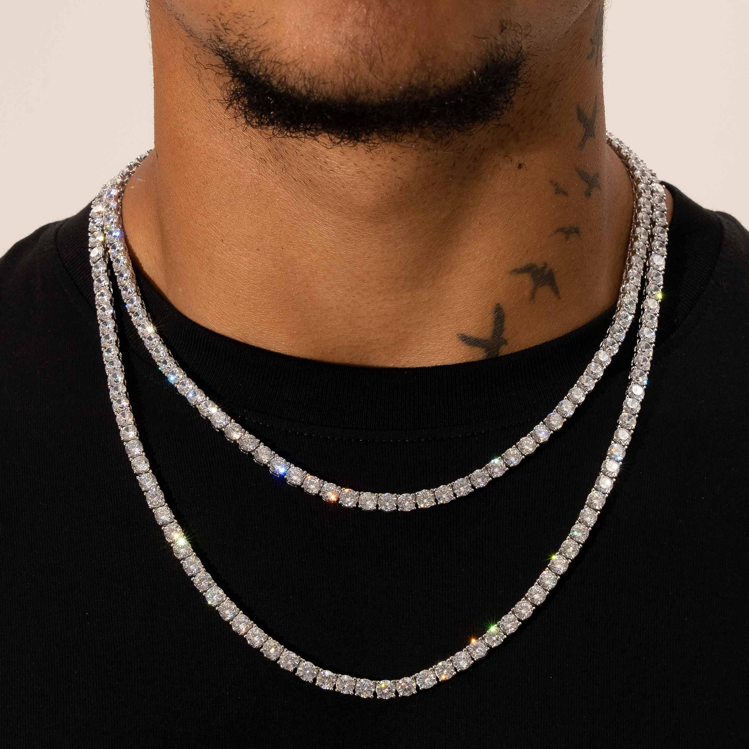 4.5mm Tennis Chain - White Gold
