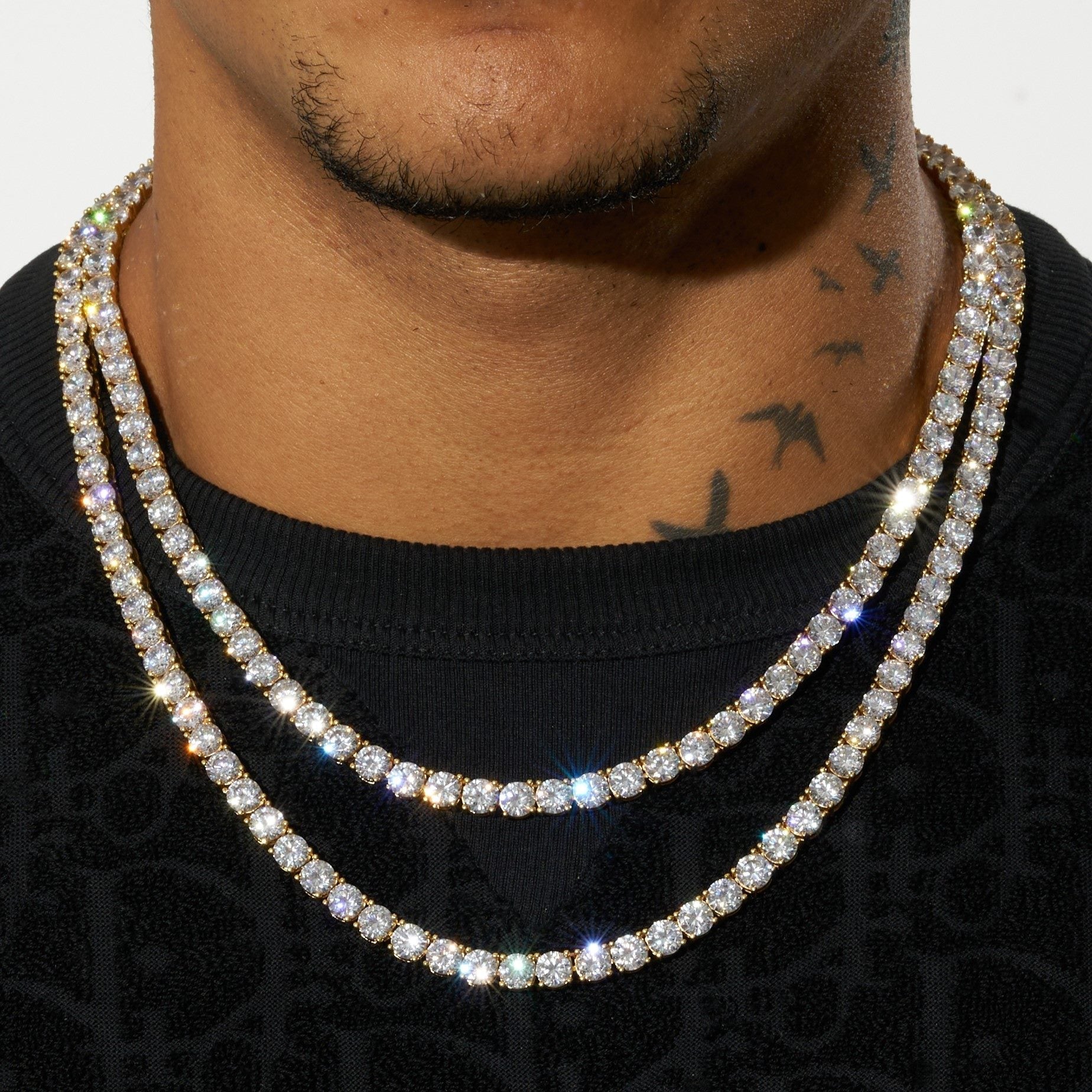 4.5mm Tennis Chain - Gold