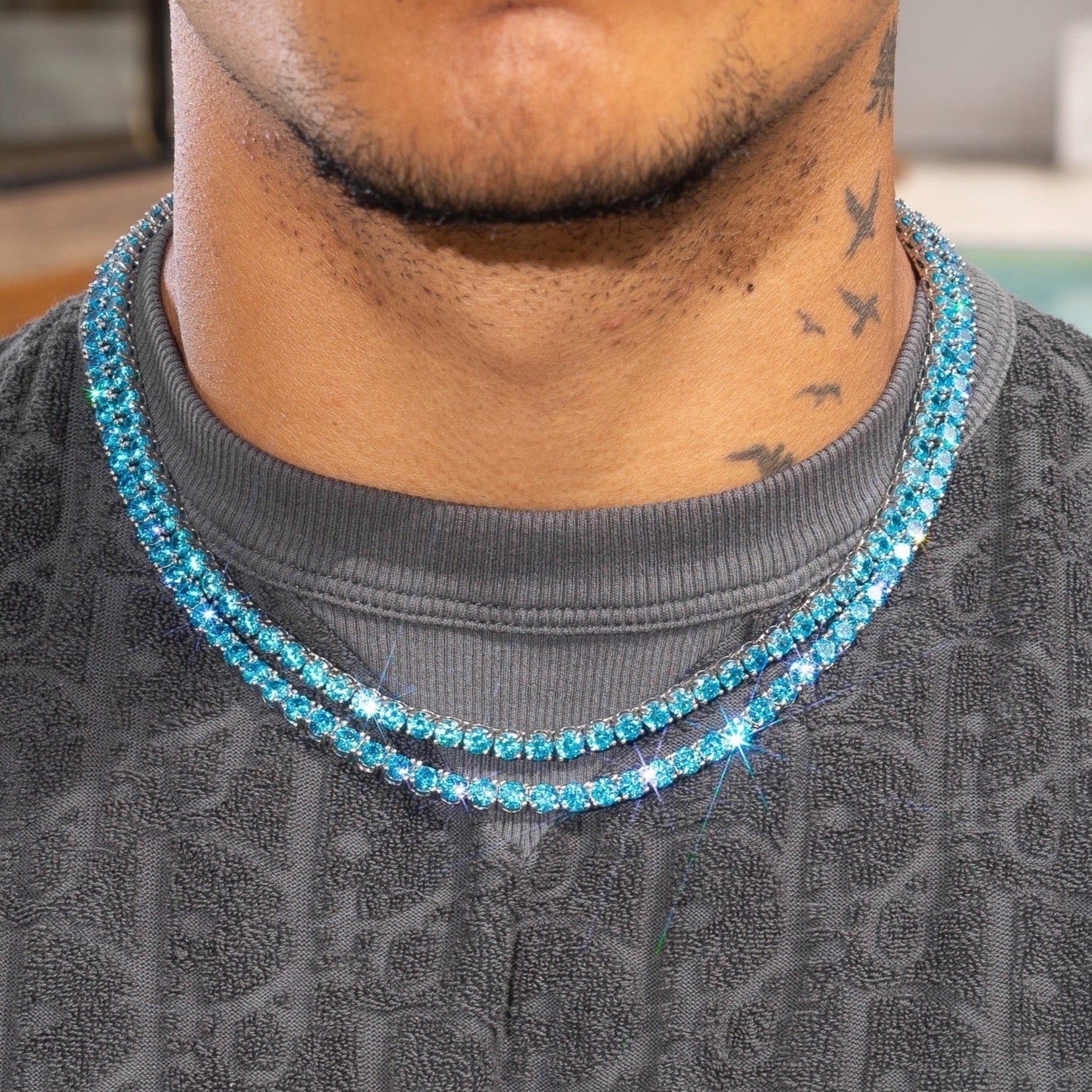 5mm Tennis Chain - Blue Sapphire