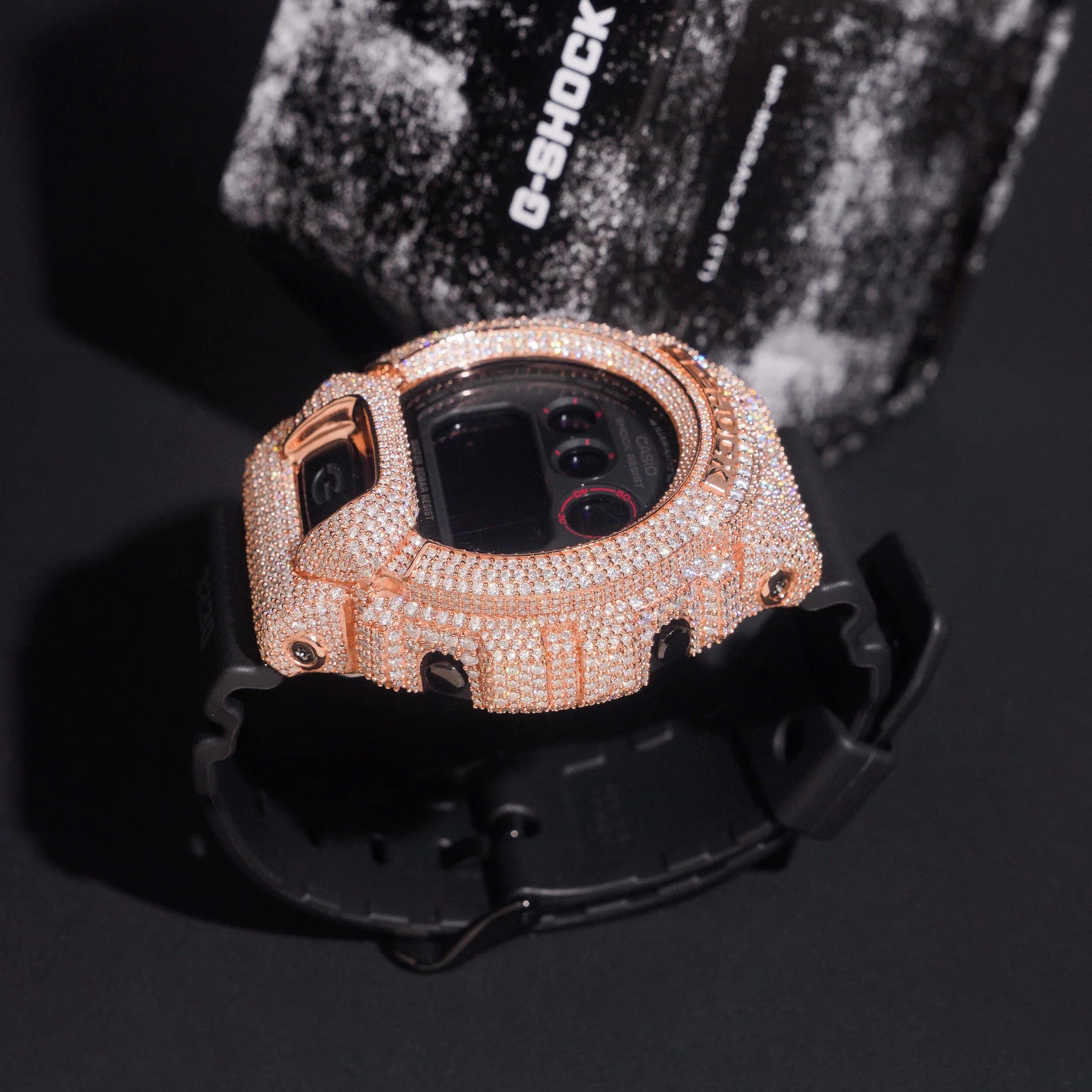 Custom Casio G-Shock VVS Moissanite DW-6900