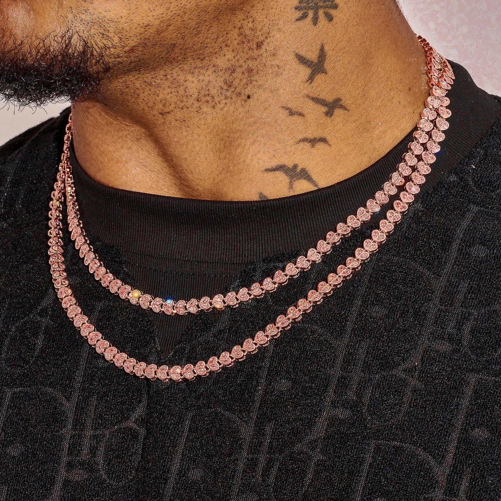Broken Heart Chain - Rose Gold