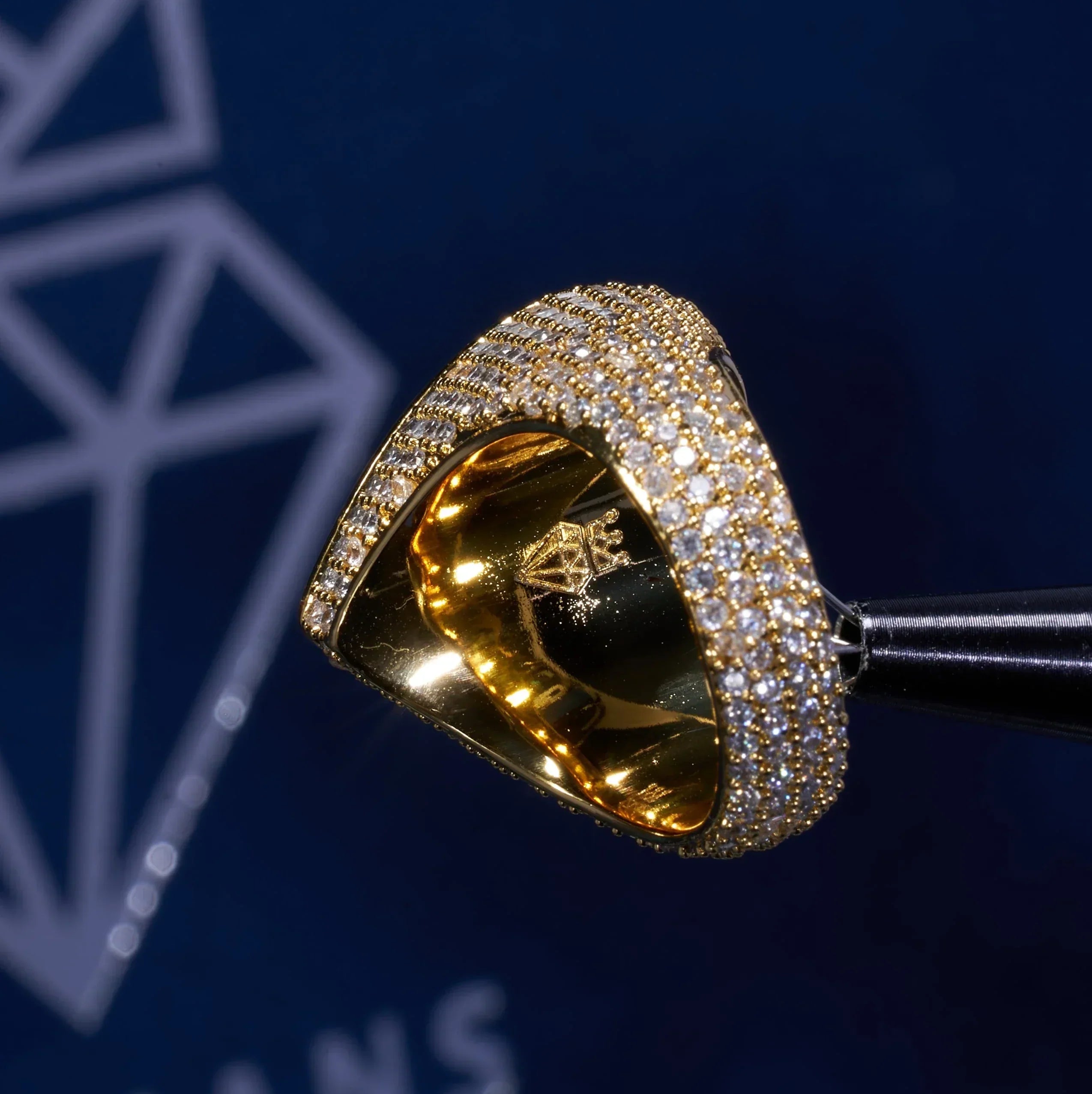 Moissanite Heart Ring - 18k Vermeil - D Colour - VVS1