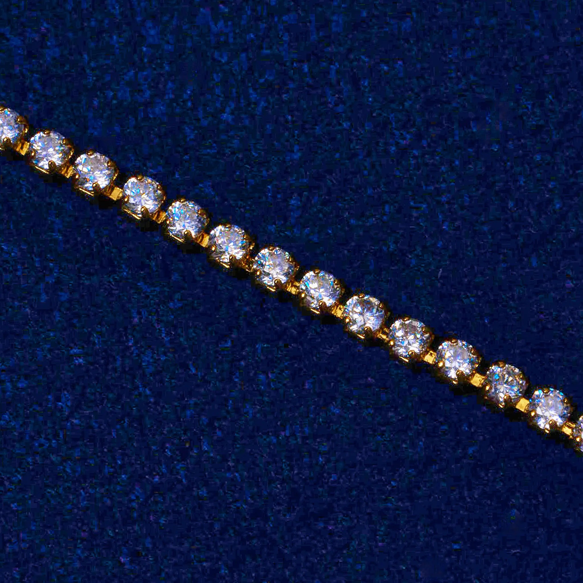 Micro Tennis Bracelet - Gold
