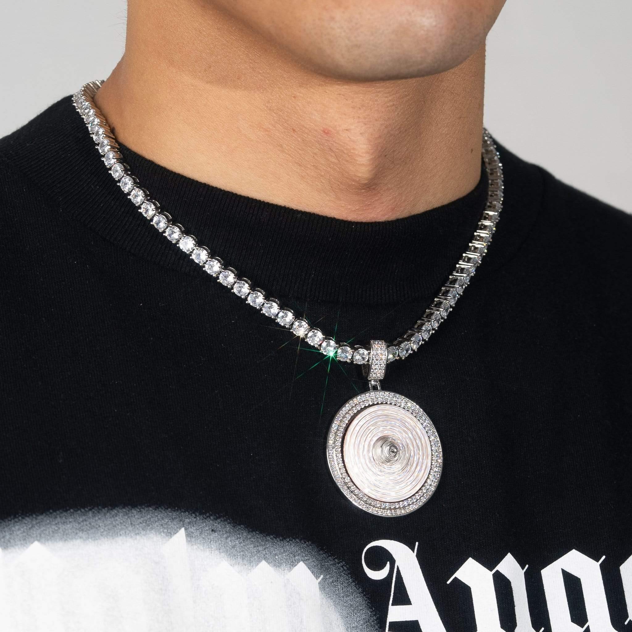 Money Bag Spinning Pendant - Two Tone